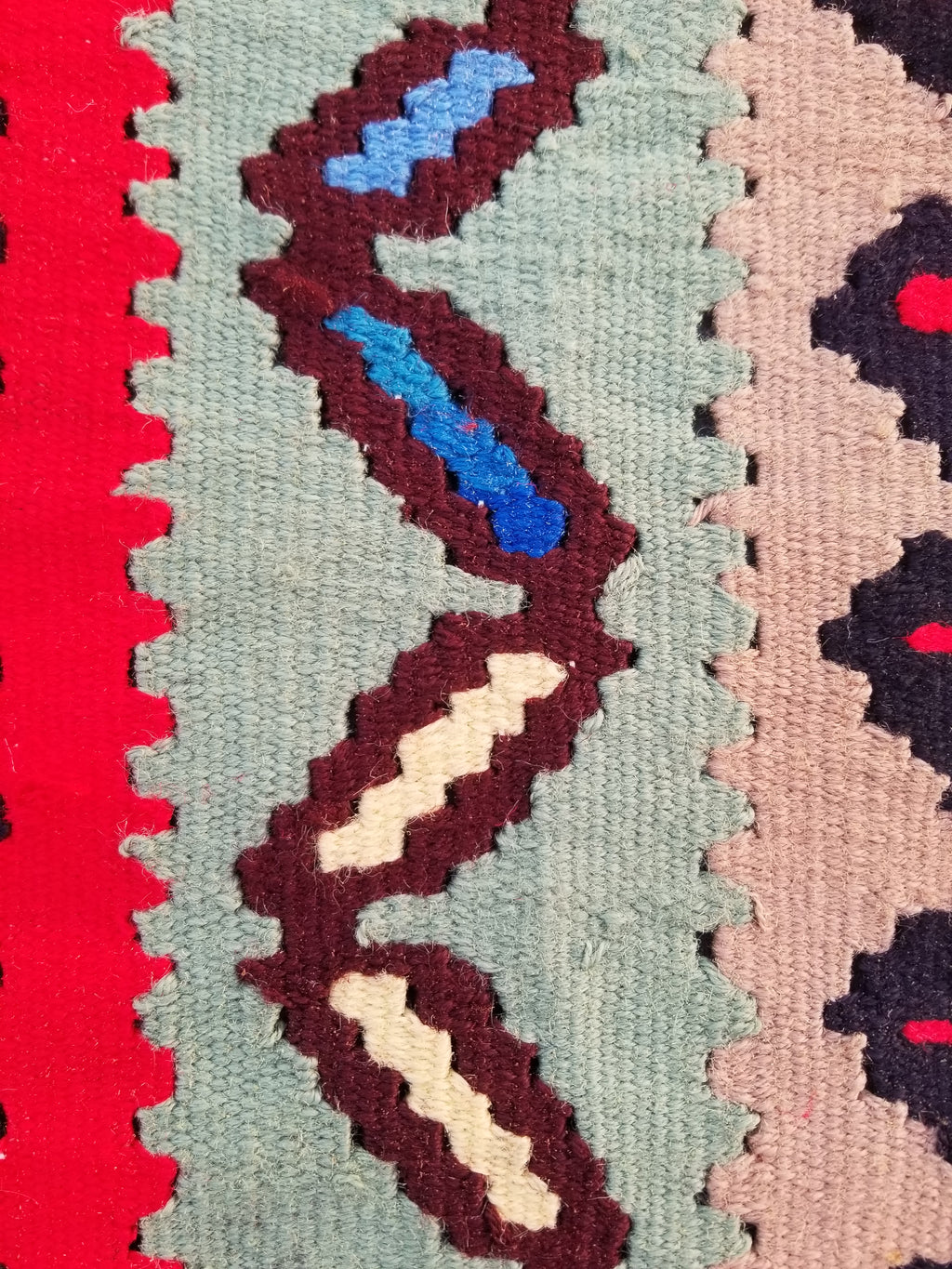 Vintage Handmade Turkish Anatolian Flatweave Wool Kilim Rug 186x96cms