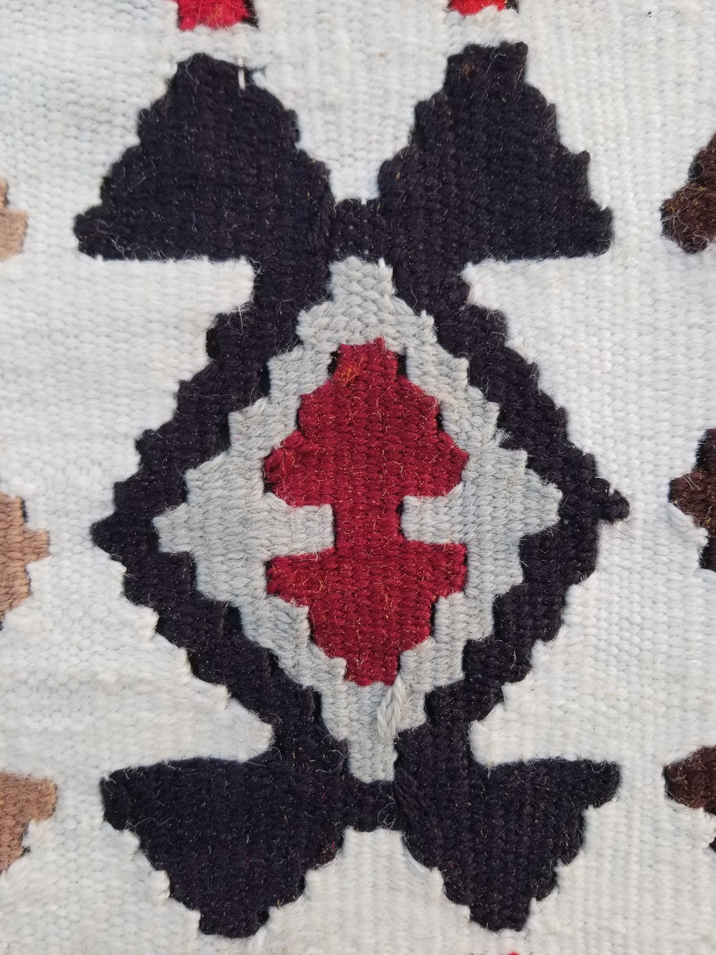 Vintage Handmade Turkish Anatolian Flatweave Wool Kilim Rug 186x96cms
