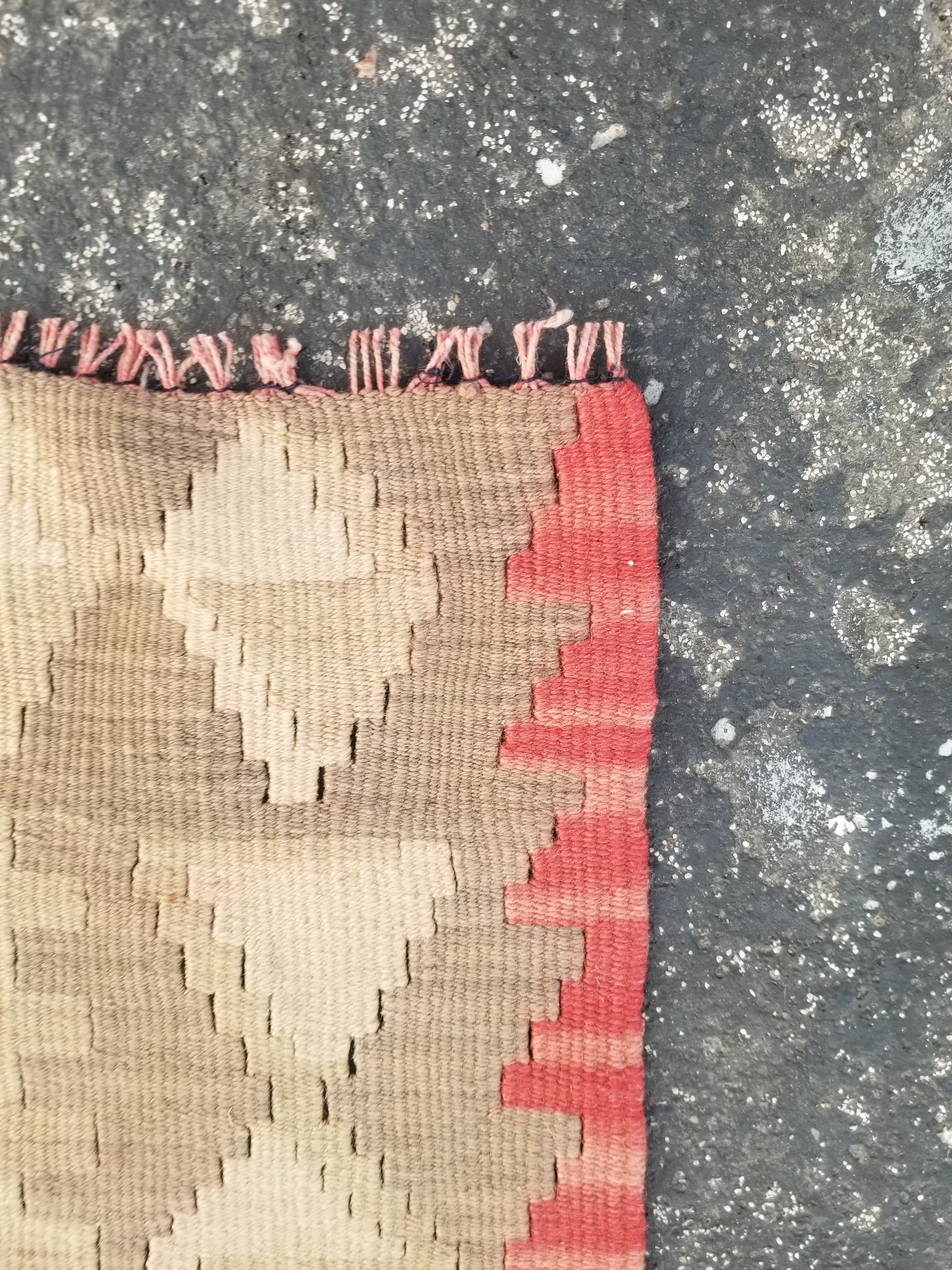 Vintage Traditional Handmade Anatolian Turkish Flatweave Wool Kilim Rug 77x61cms