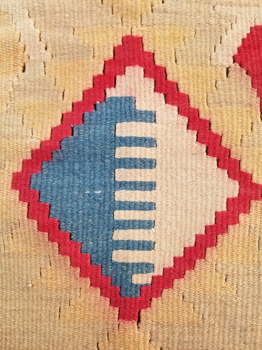 Vintage Traditional Handmade Anatolian Turkish Flatweave Wool Kilim Rug 77x61cms