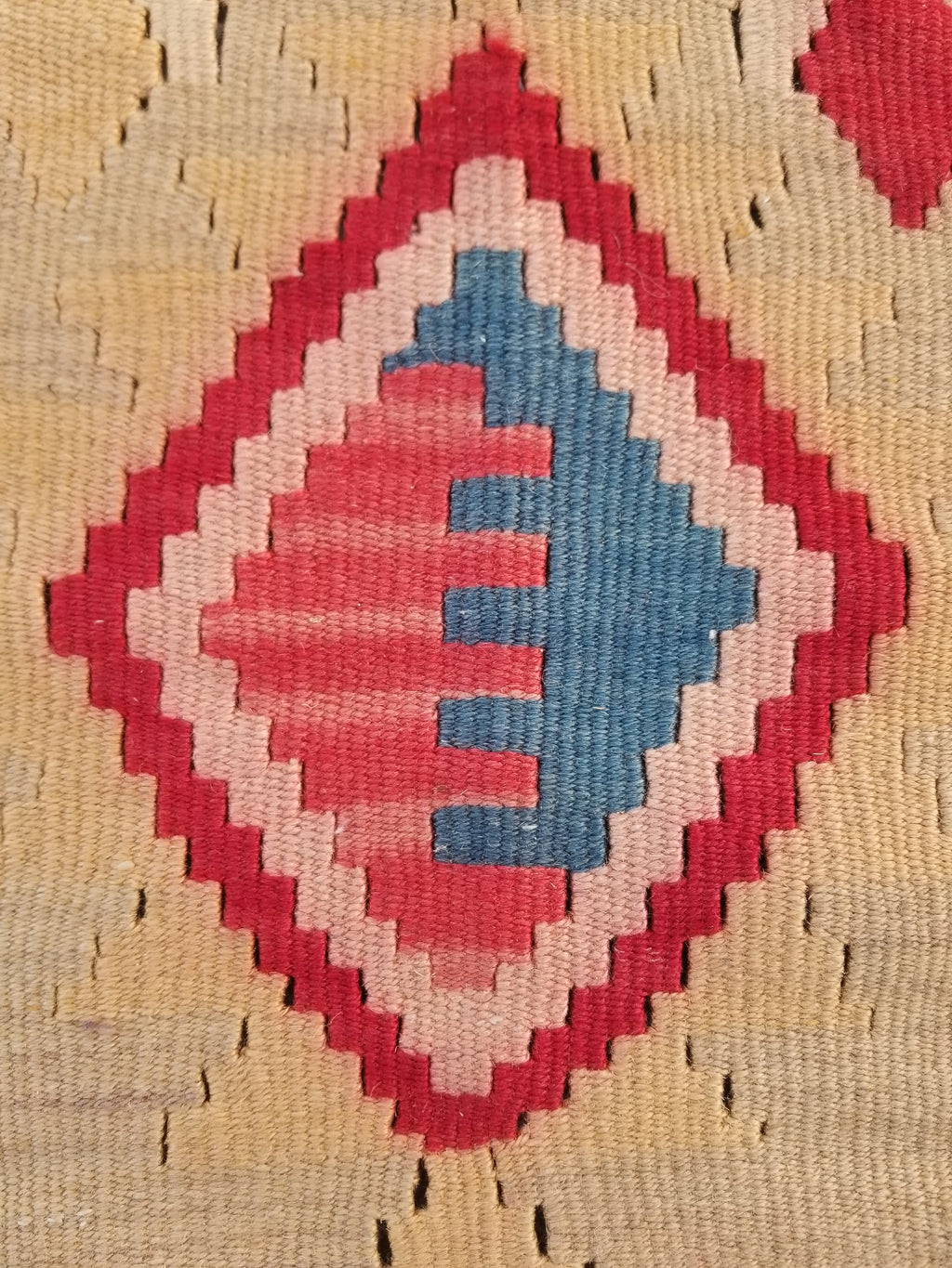 Vintage Traditional Handmade Anatolian Turkish Flatweave Wool Kilim Rug 77x61cms