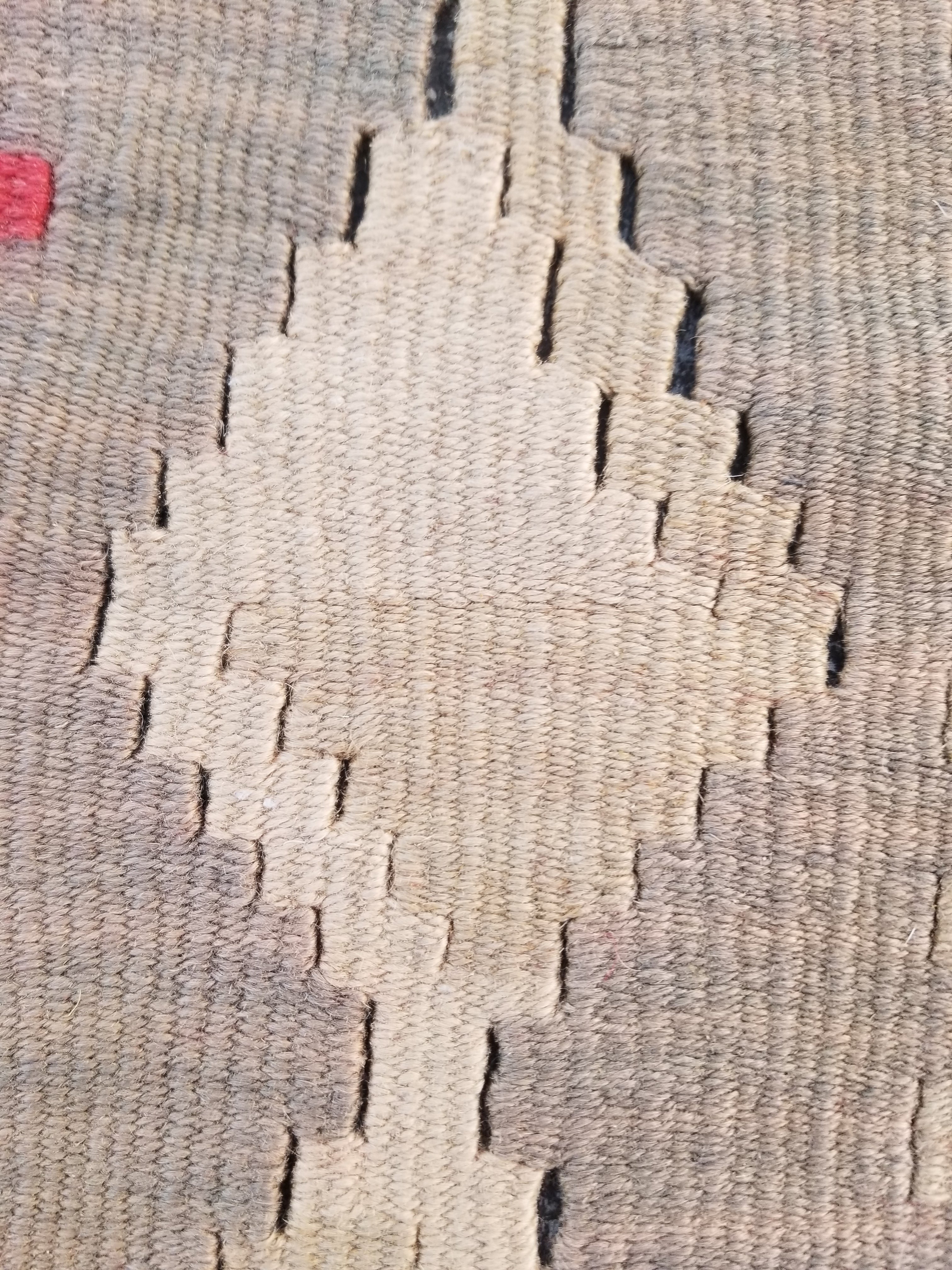 Vintage Traditional Handmade Anatolian Turkish Flatweave Wool Kilim Rug 77x61cms