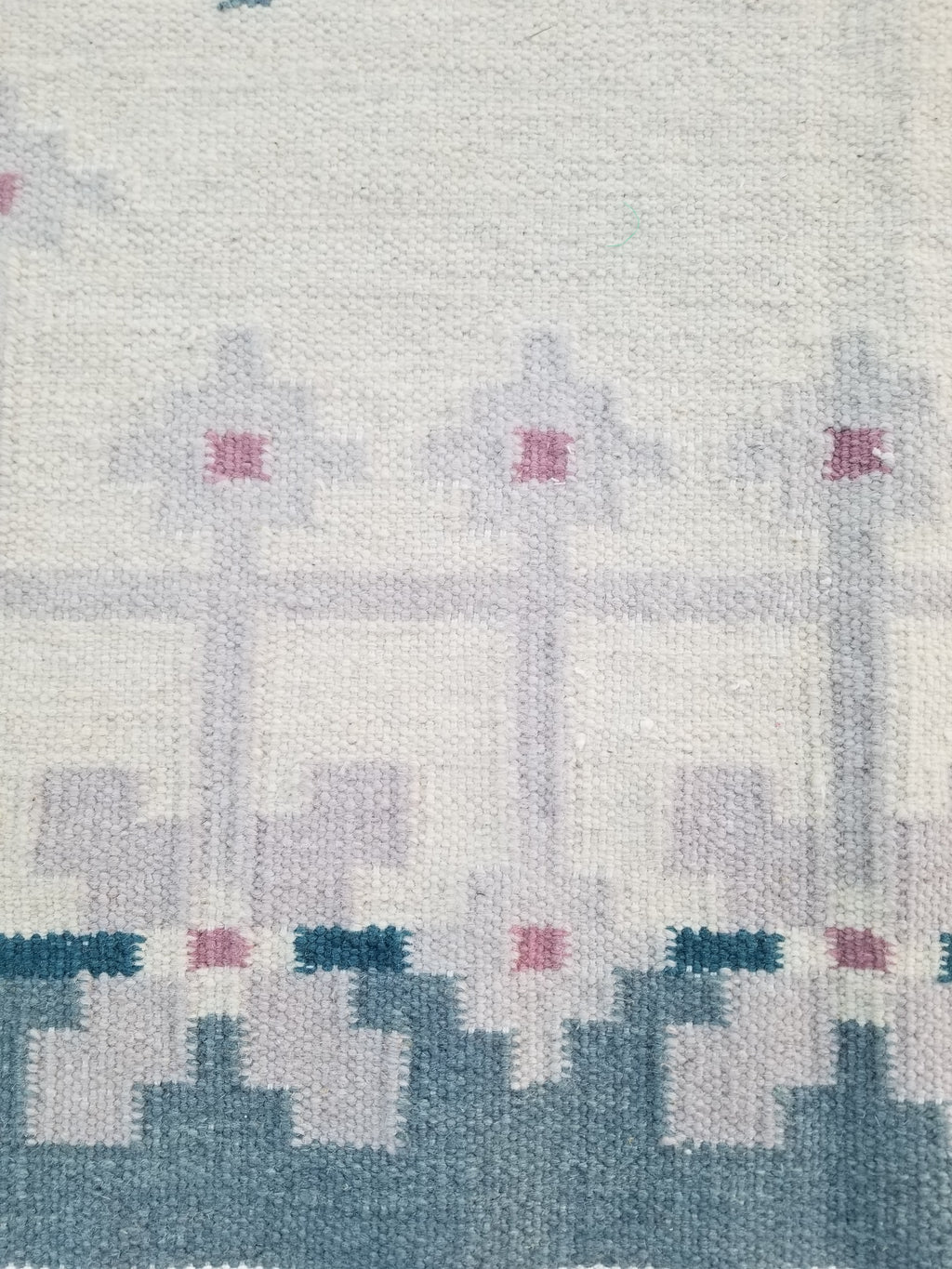 Vintage Traditional Handmade Scandinavian Flatweave Wool Kilim Rug 187x136cms