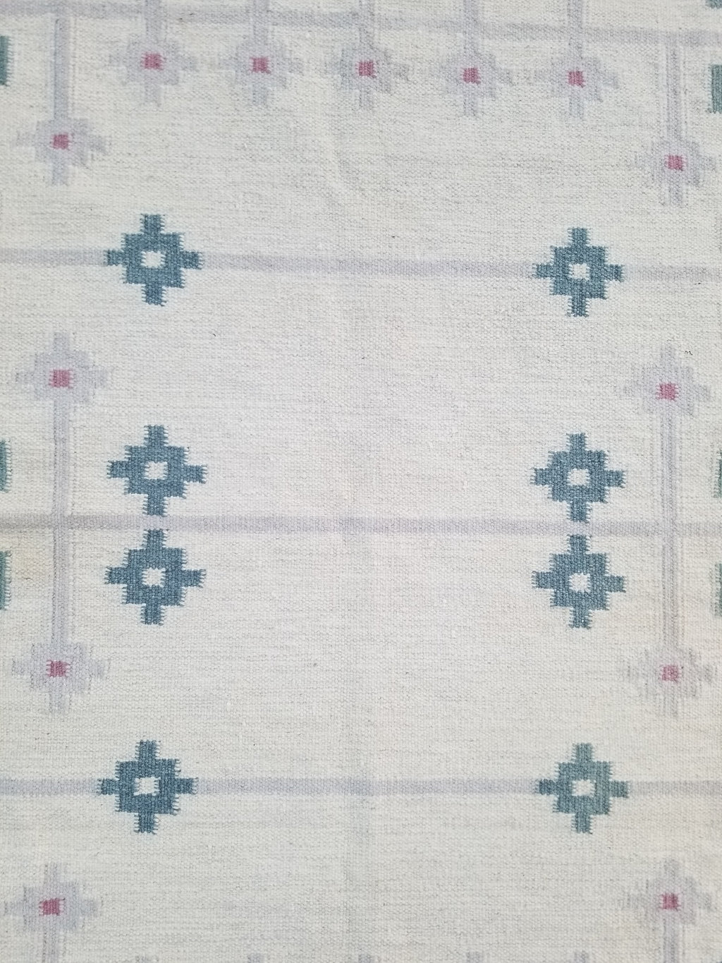 Vintage Traditional Handmade Scandinavian Flatweave Wool Kilim Rug 187x136cms