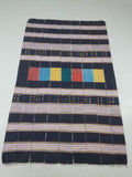 Vintage African Handwoven Striped Wool Textile Throw 202x125cm