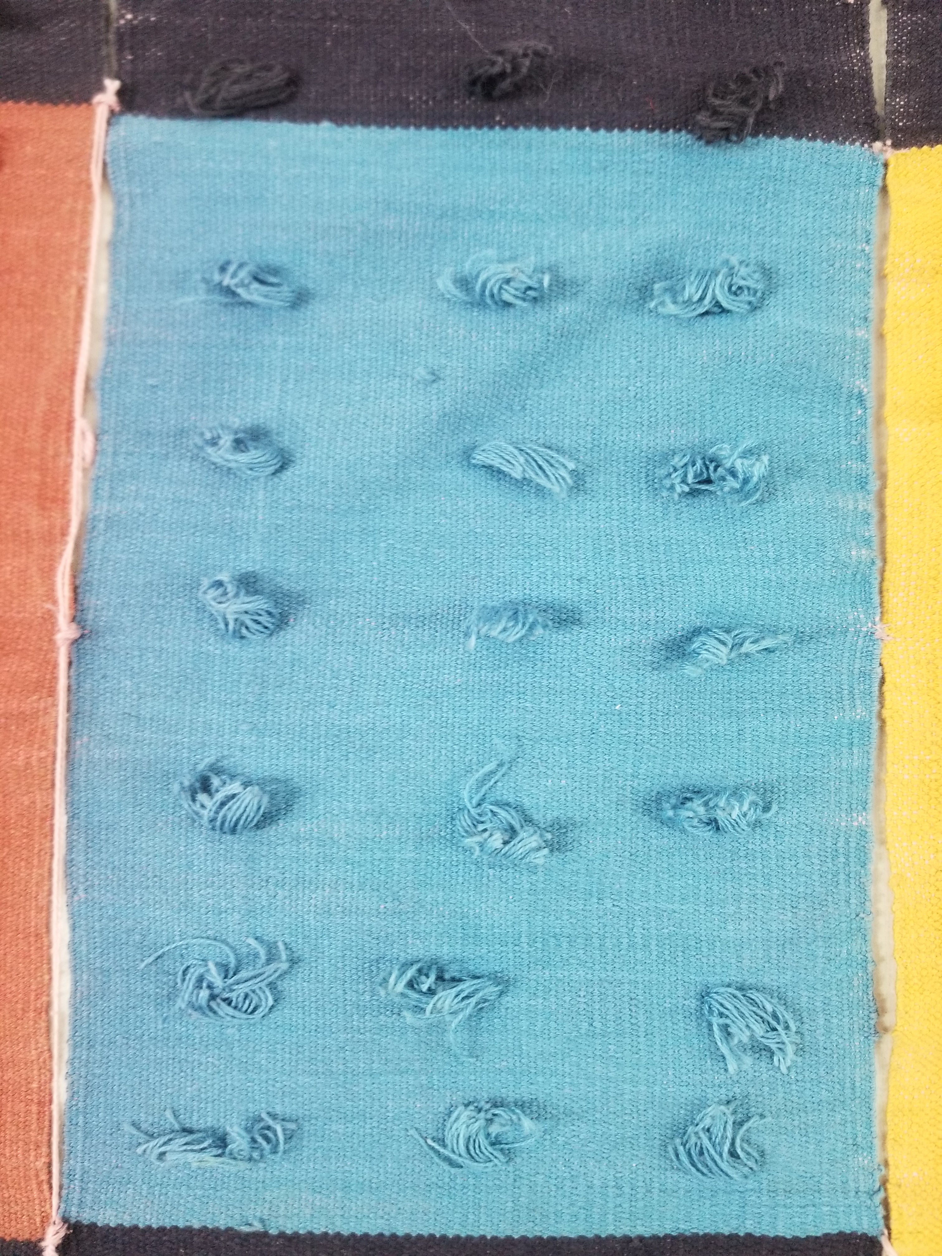 Vintage African Handwoven Striped Wool Textile Throw 202x125cm