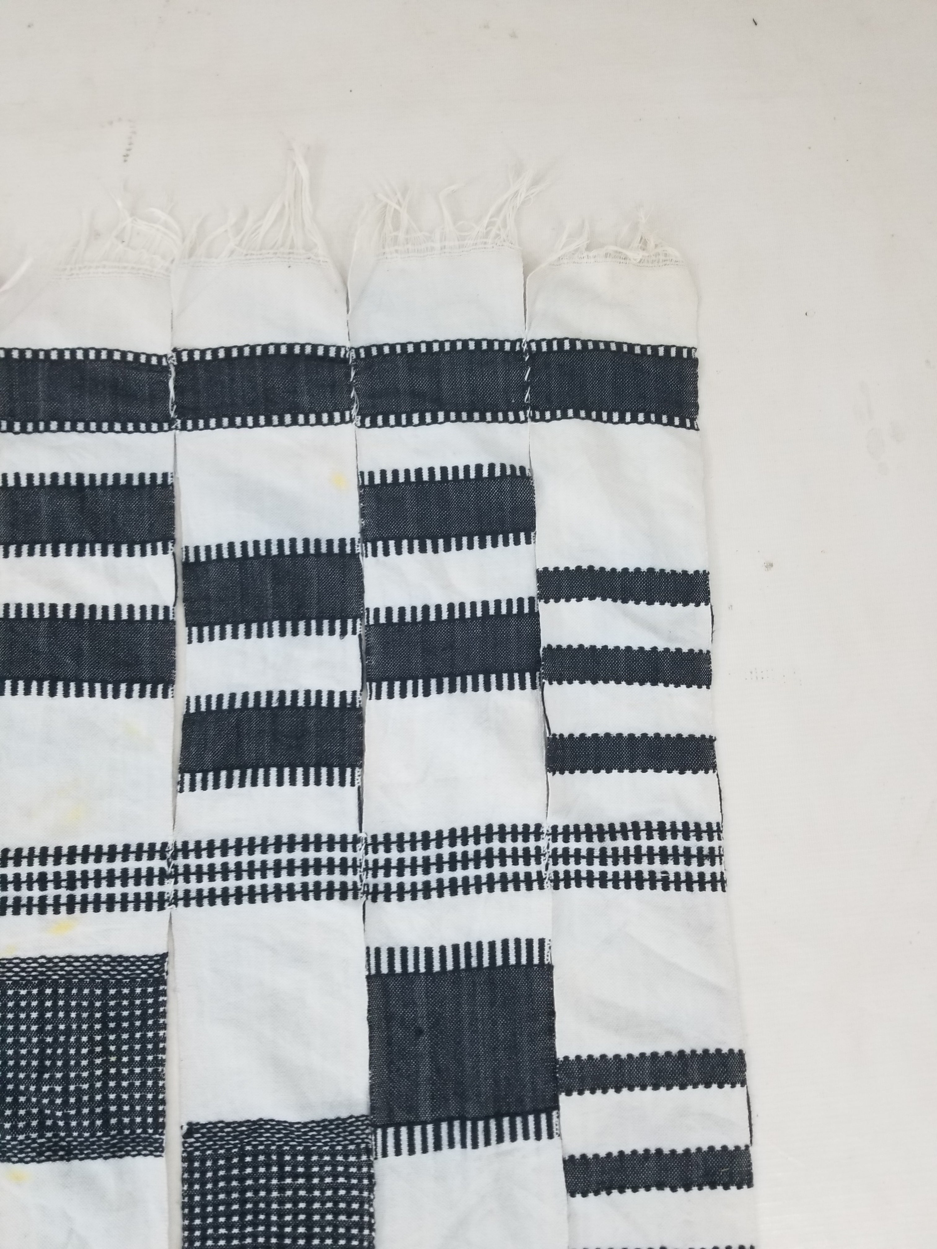 Vintage African Handwoven Ceremonial Cloth - Mali Textile 265x150cm