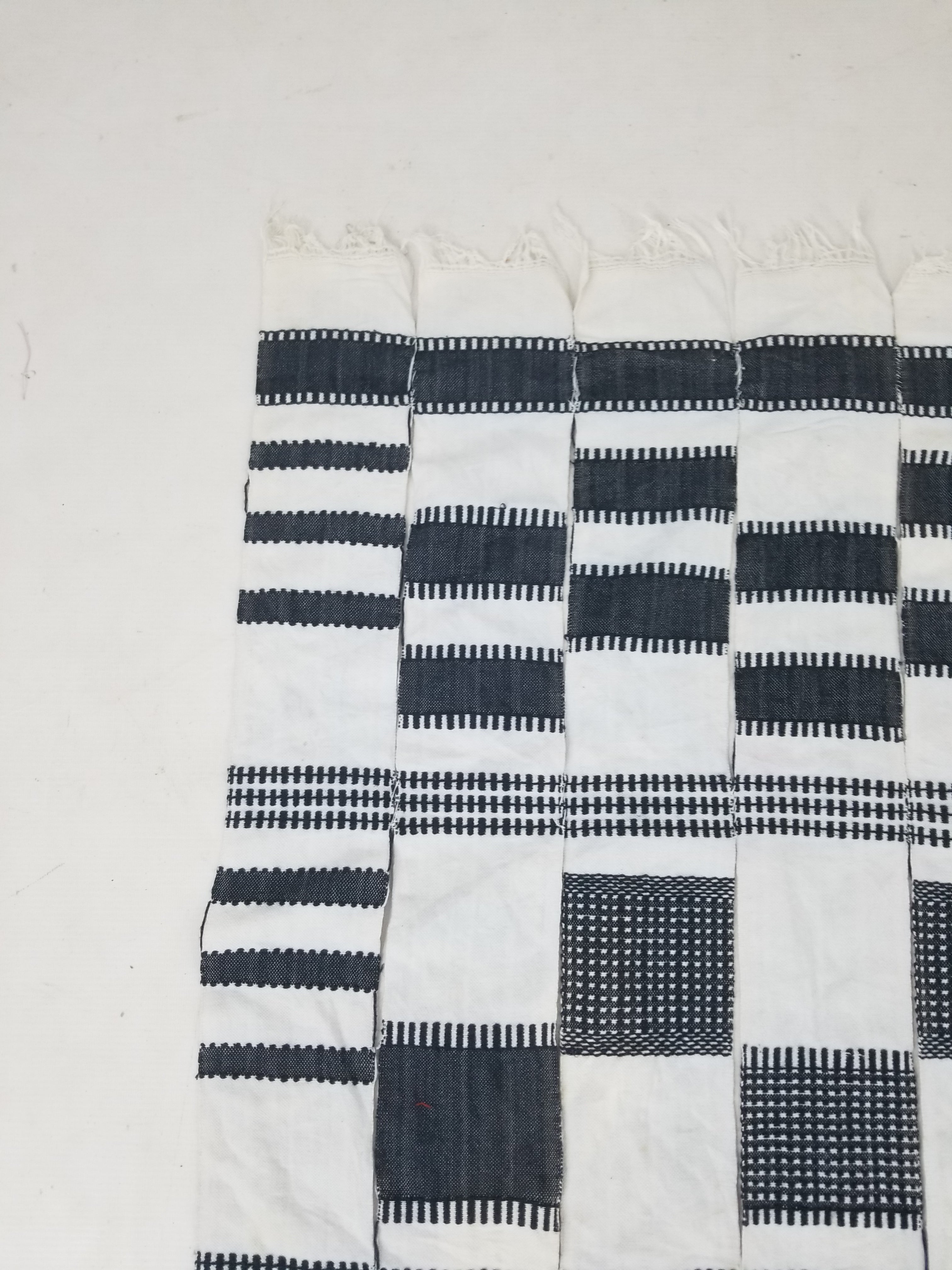 Vintage African Handwoven Ceremonial Cloth - Mali Textile 265x150cm