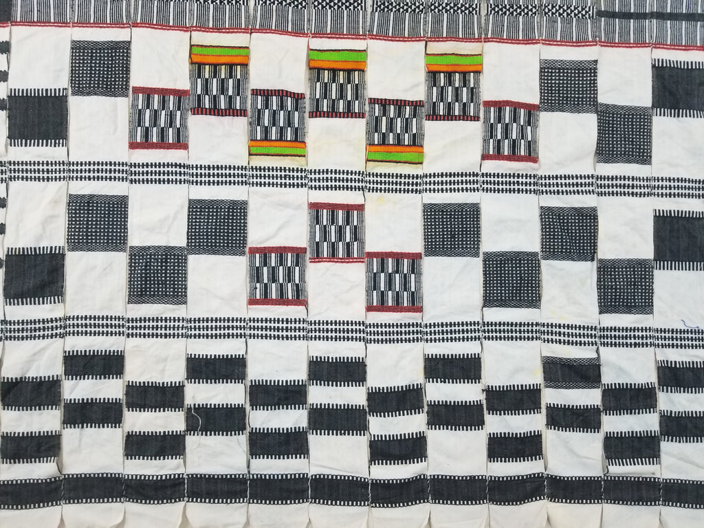 Vintage African Handwoven Ceremonial Cloth - Mali Textile 265x150cm