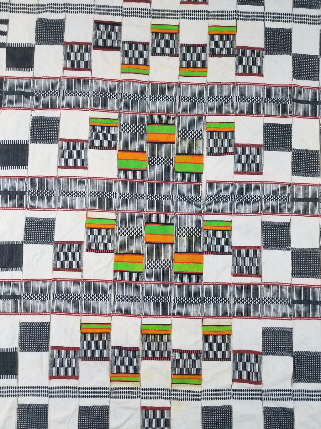 Vintage African Handwoven Ceremonial Cloth - Mali Textile 265x150cm