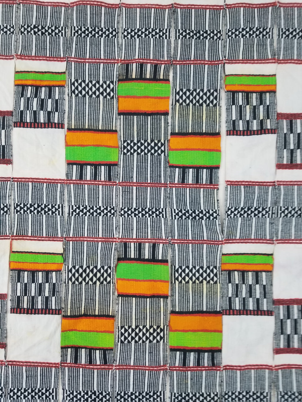 Vintage African Handwoven Ceremonial Cloth - Mali Textile 265x150cm