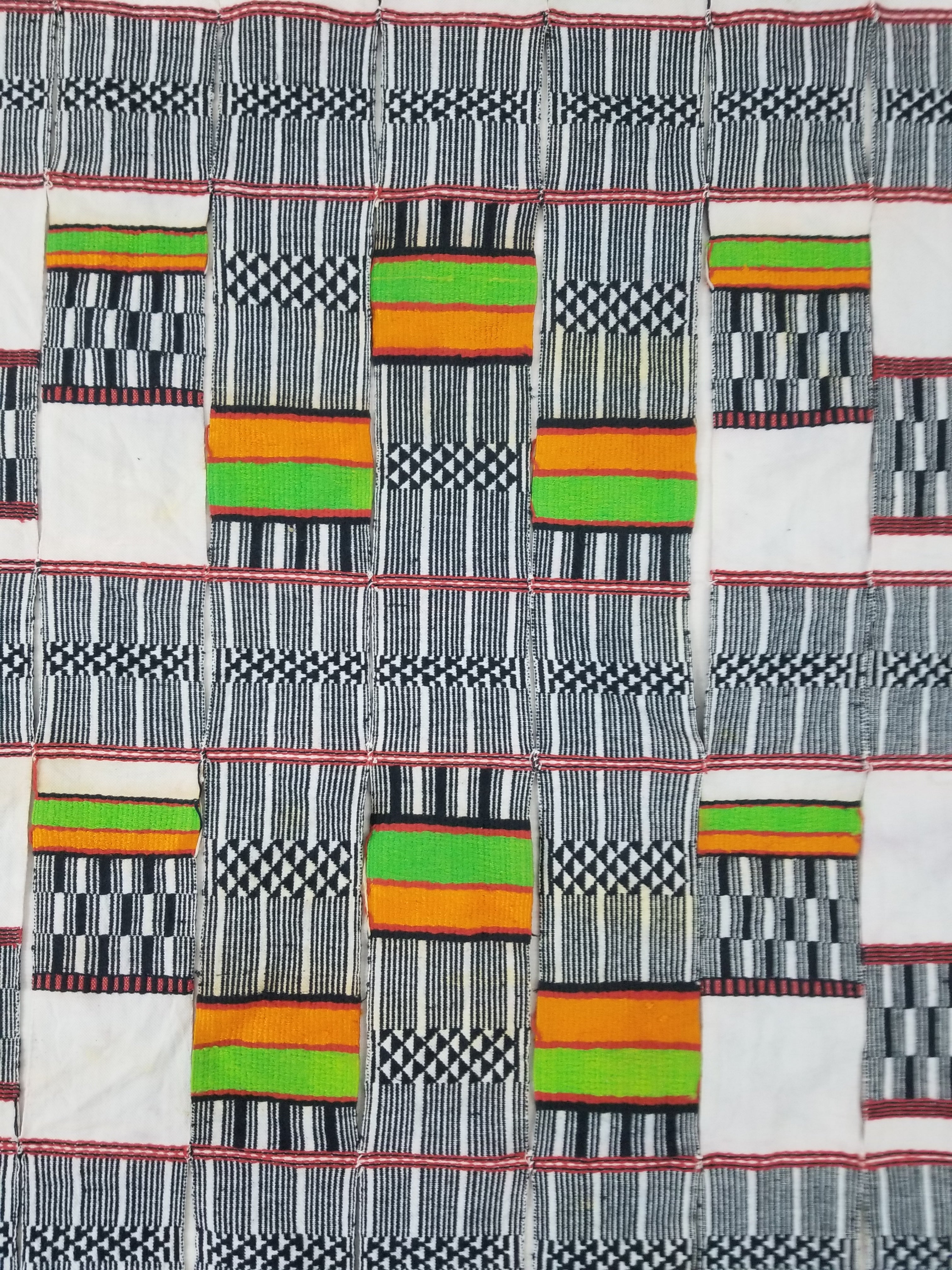 Vintage African Handwoven Ceremonial Cloth - Mali Textile 265x150cm