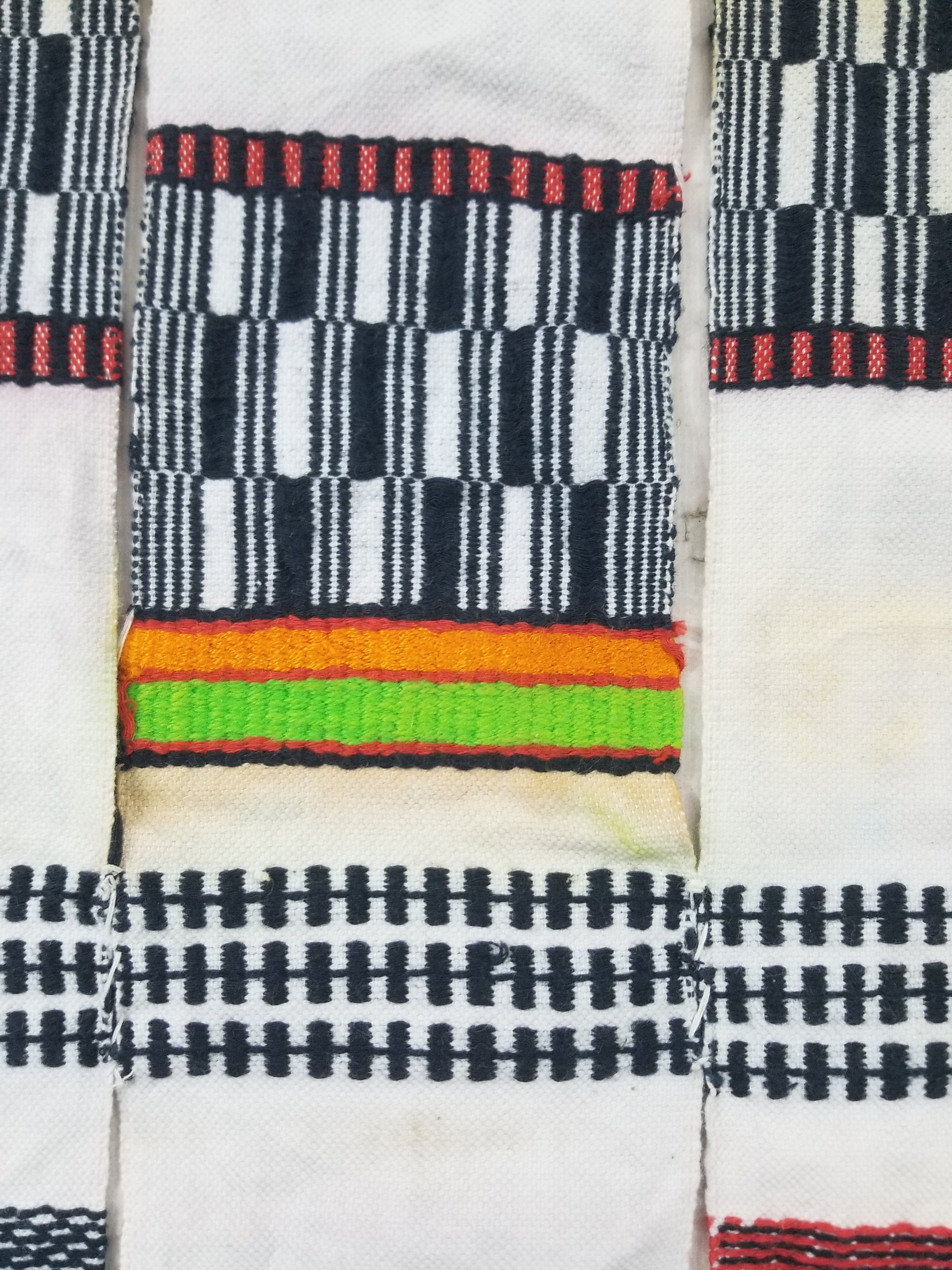 Vintage African Handwoven Ceremonial Cloth - Mali Textile 265x150cm