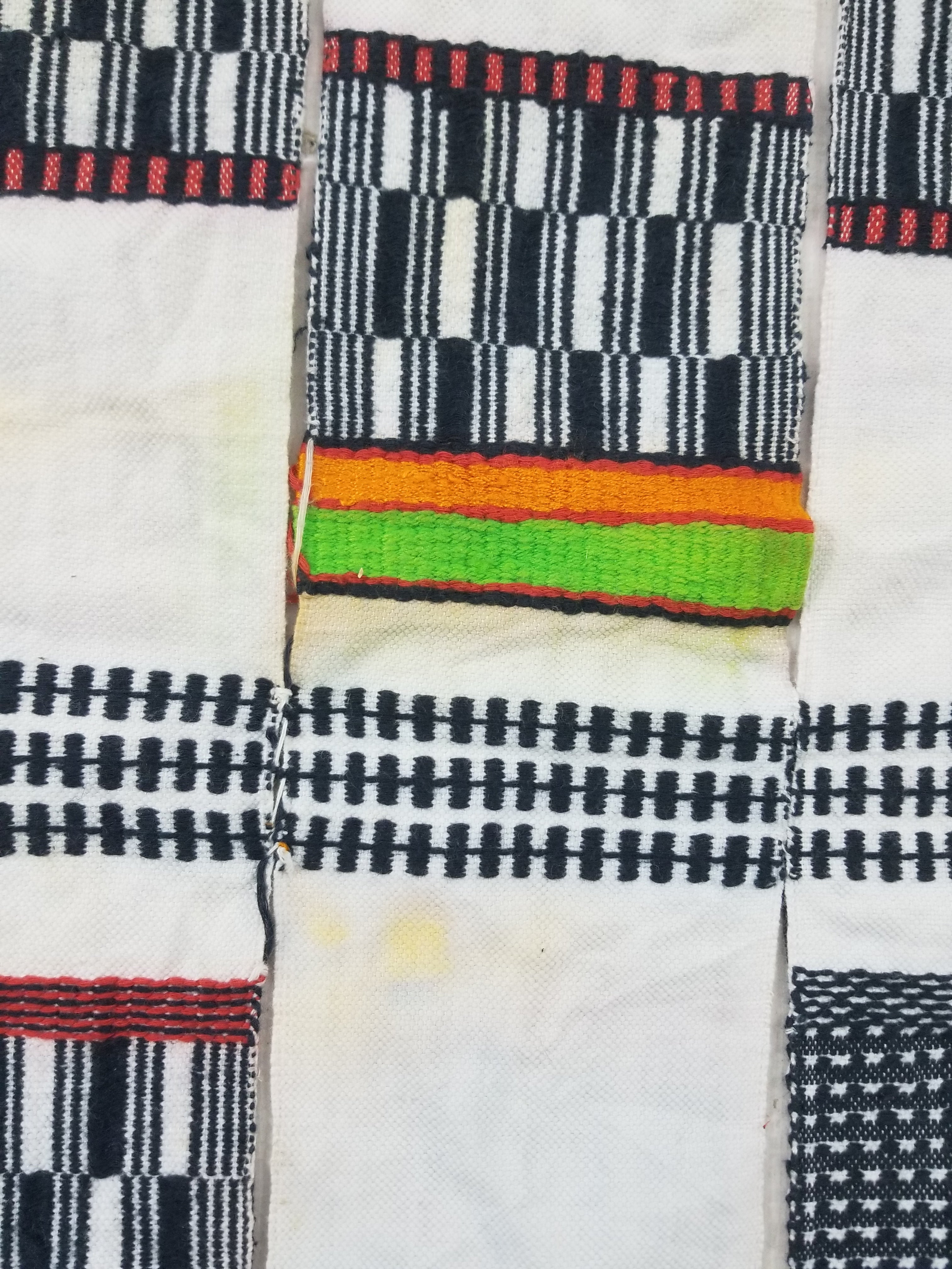 Vintage African Handwoven Ceremonial Cloth - Mali Textile 265x150cm