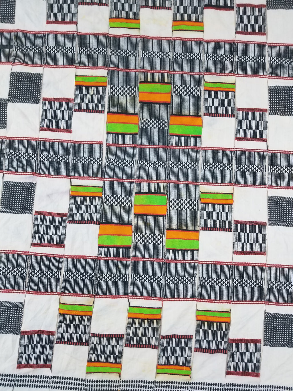 Vintage African Handwoven Ceremonial Cloth - Mali Textile 265x150cm