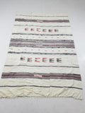 Vintage African Handwoven Mali Fulani Blanket Throw 218x142cm