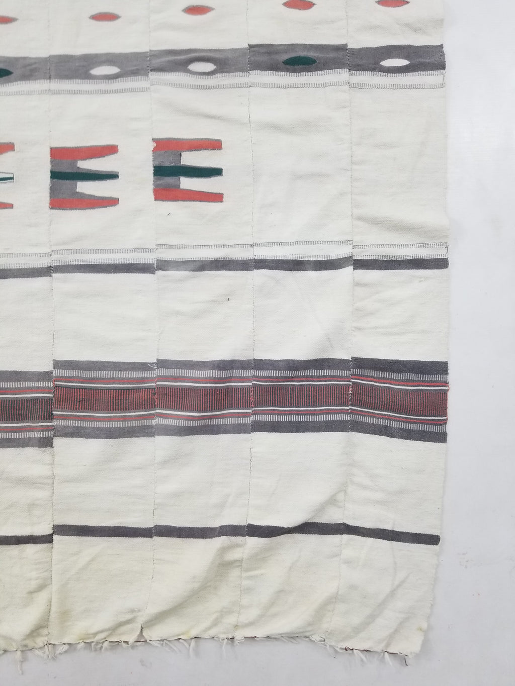 Vintage African Handwoven Mali Fulani Blanket Throw 218x142cm