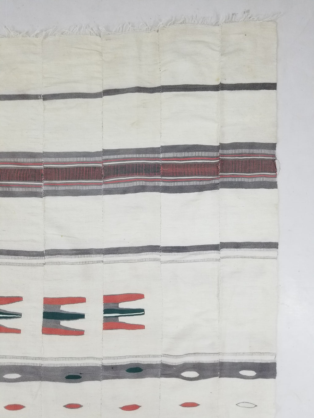 Vintage African Handwoven Mali Fulani Blanket Throw 218x142cm
