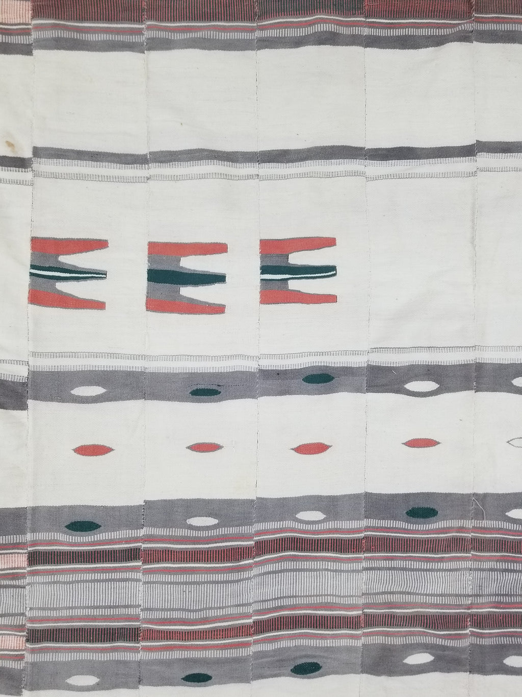 Vintage African Handwoven Mali Fulani Blanket Throw 218x142cm