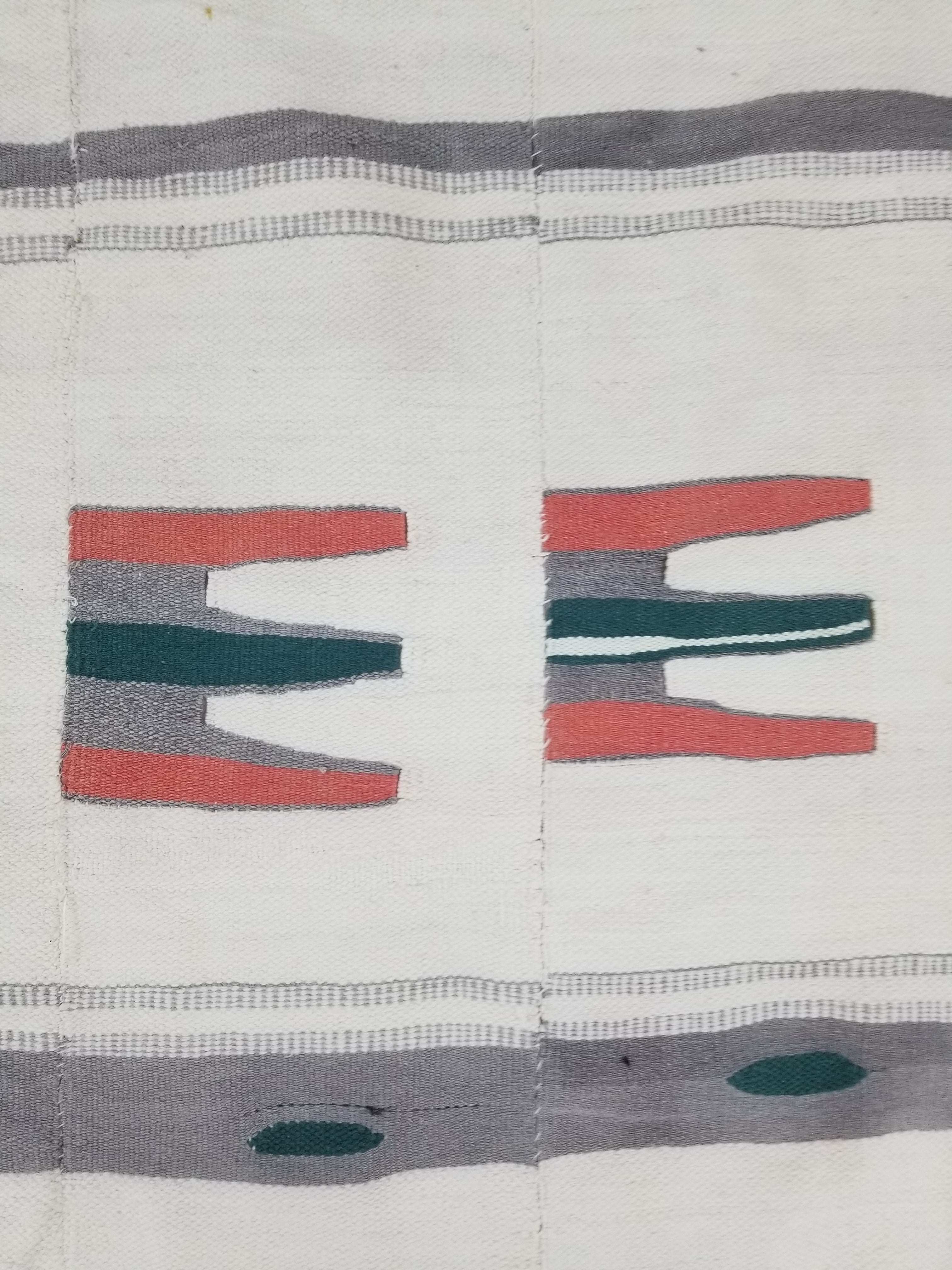 Vintage African Handwoven Mali Fulani Blanket Throw 218x142cm