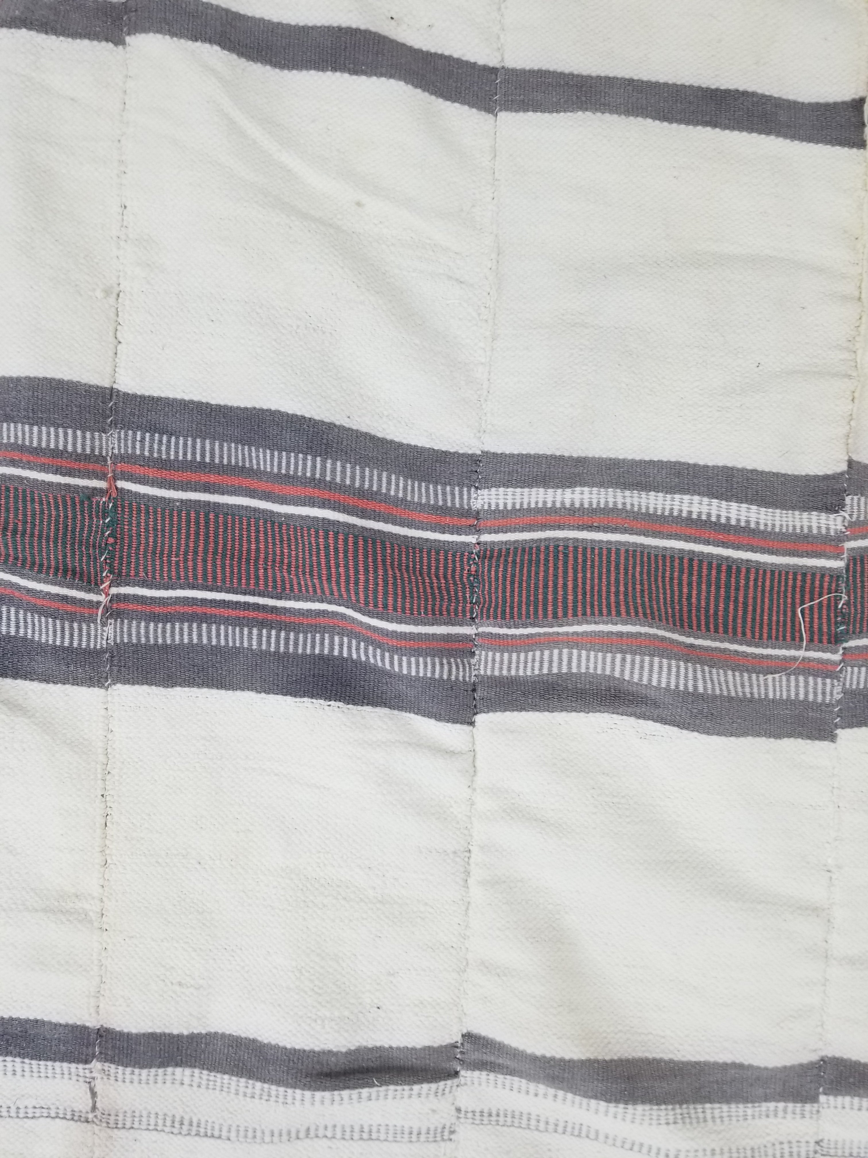 Vintage African Handwoven Mali Fulani Blanket Throw 218x142cm