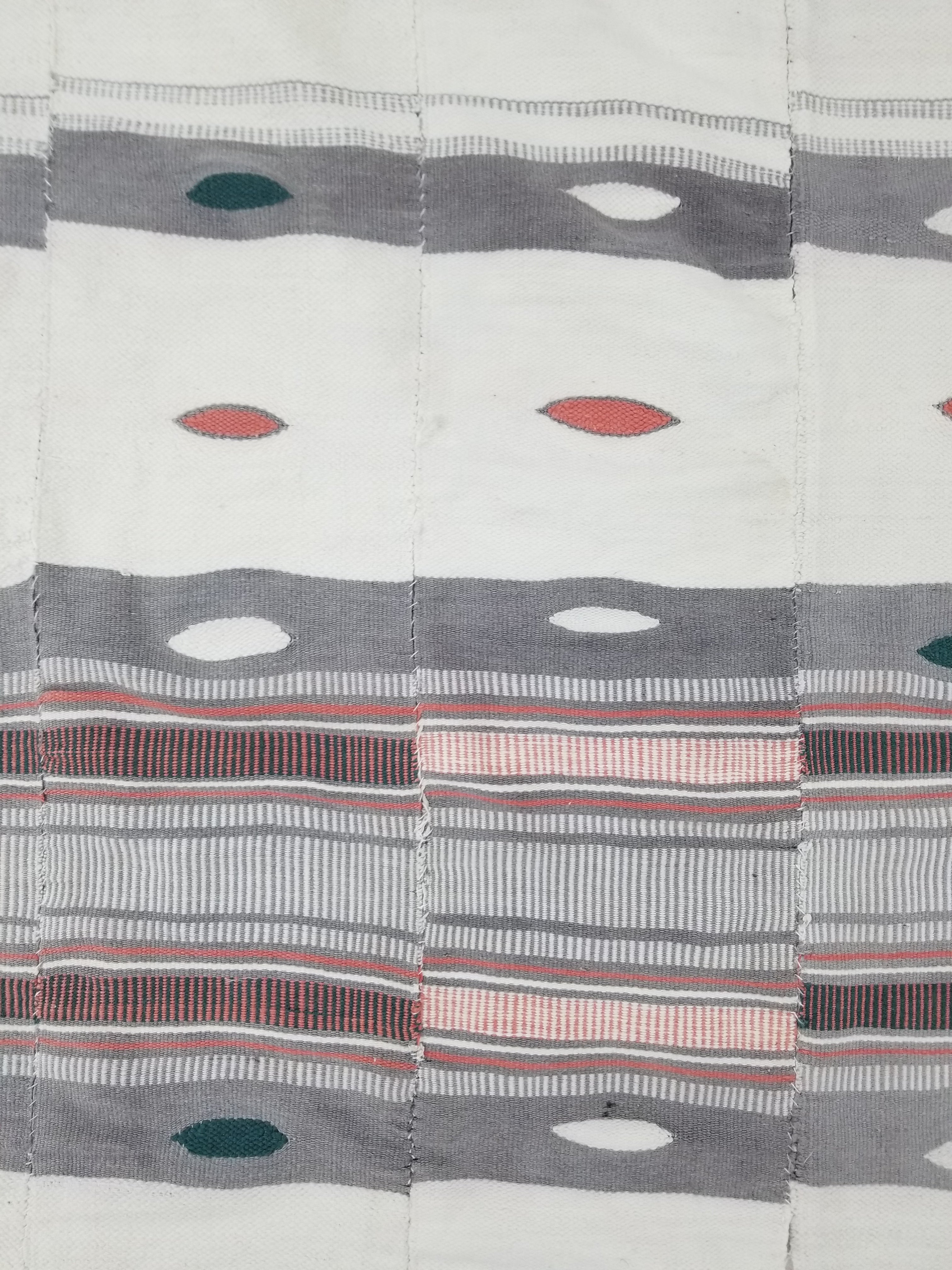 Vintage African Handwoven Mali Fulani Blanket Throw 218x142cm