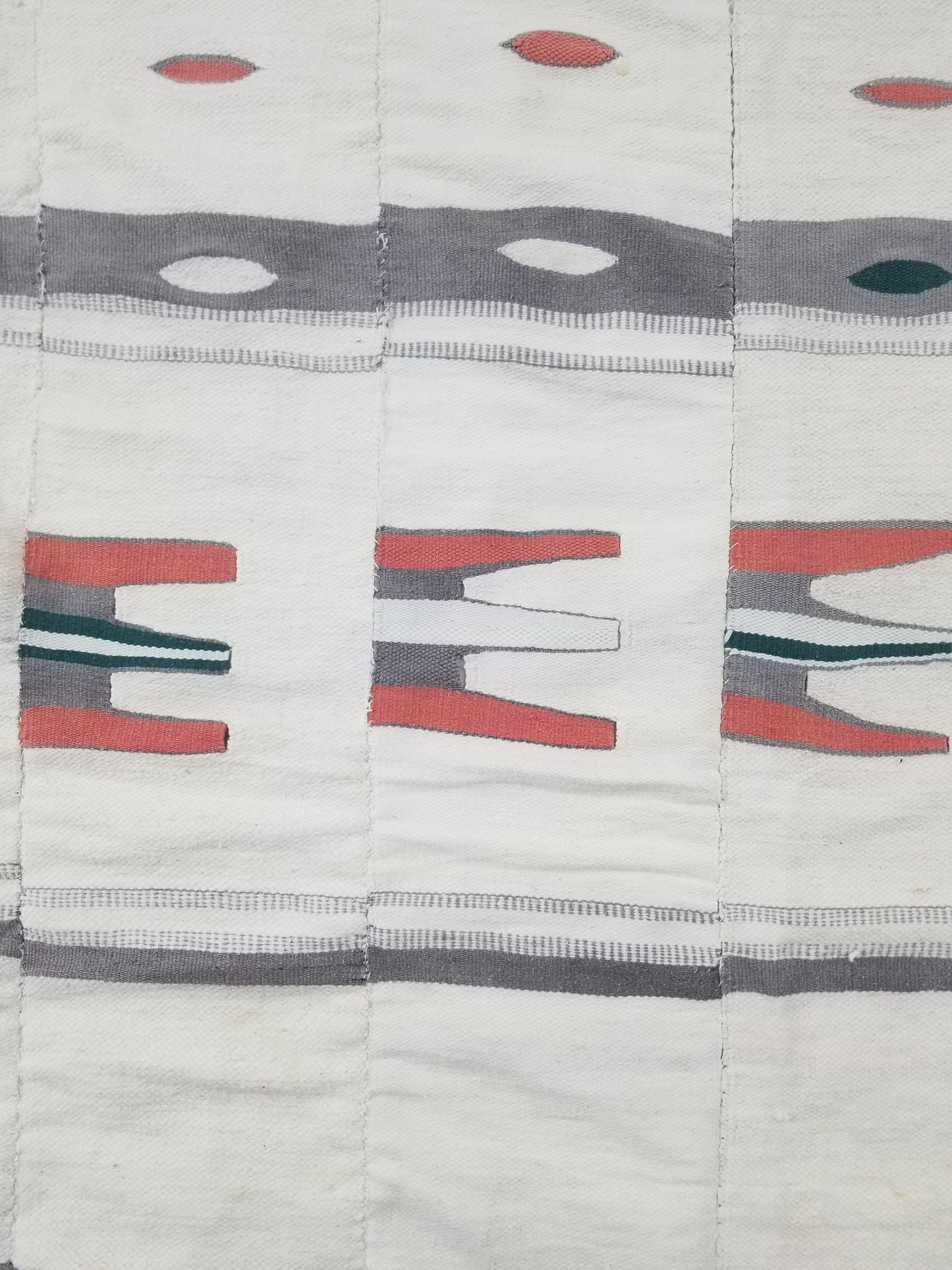 Vintage African Handwoven Mali Fulani Blanket Throw 218x142cm