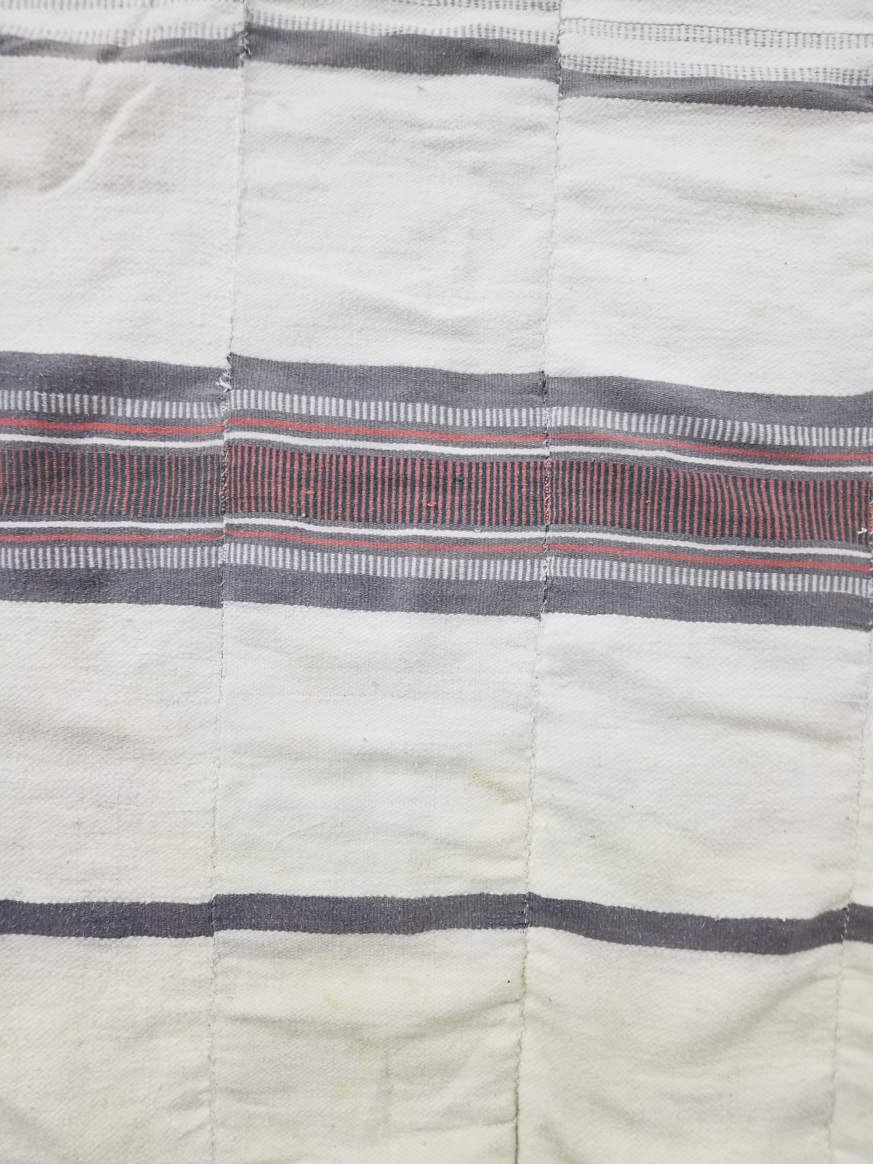 Vintage African Handwoven Mali Fulani Blanket Throw 218x142cm