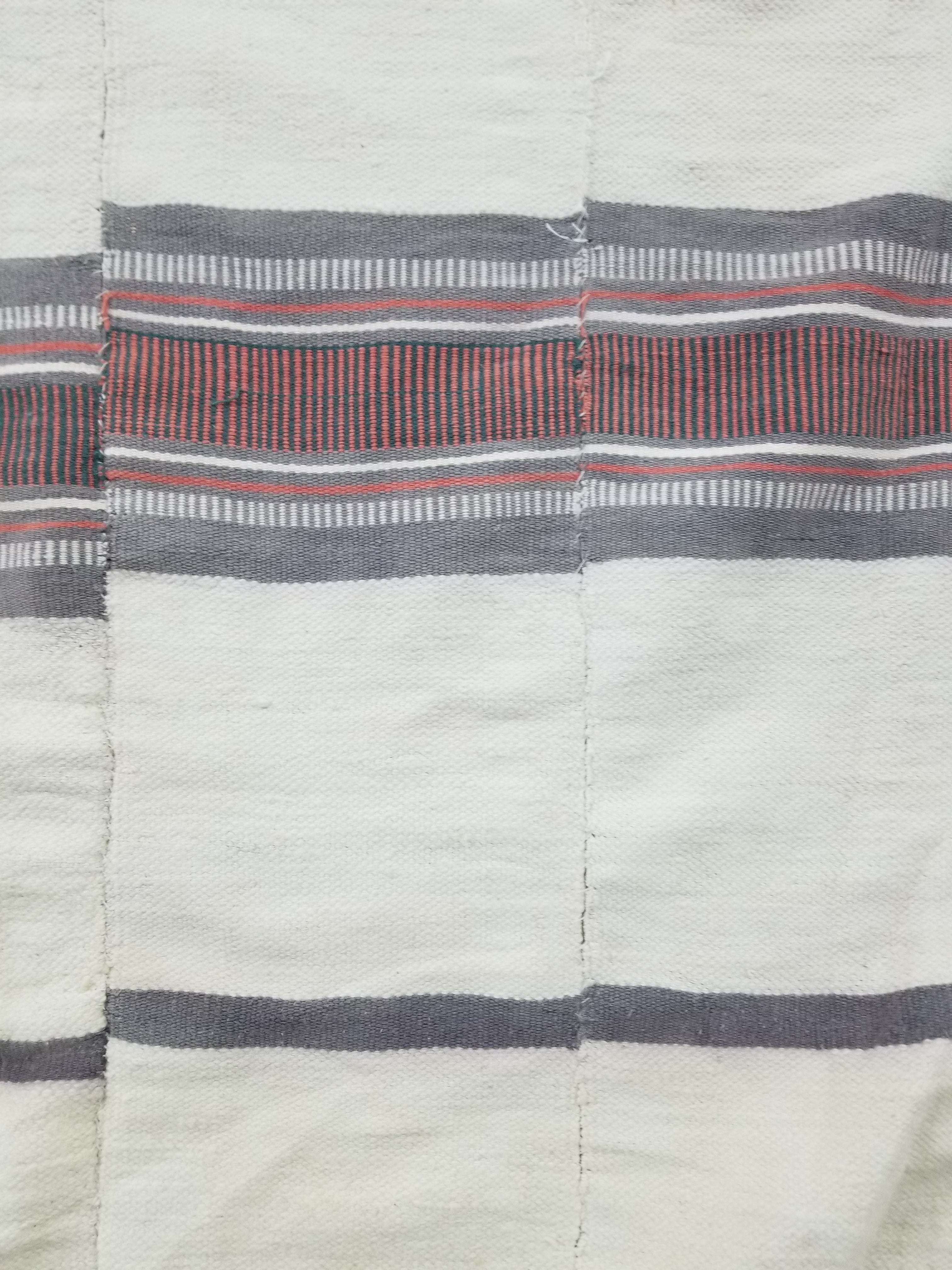 Vintage African Handwoven Mali Fulani Blanket Throw 218x142cm