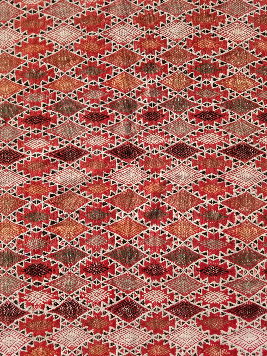Vintage Traditional Handmade Moroccan Berber-style Wool Kilim Rug 285x183cms