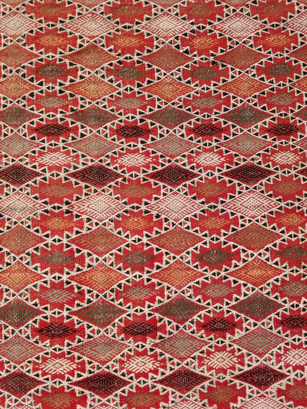 Vintage Traditional Handmade Moroccan Berber-style Wool Kilim Rug 285x183cms