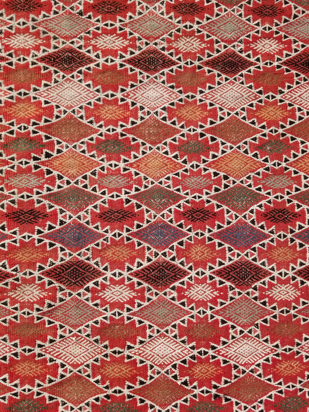 Vintage Traditional Handmade Moroccan Berber-style Wool Kilim Rug 285x183cms