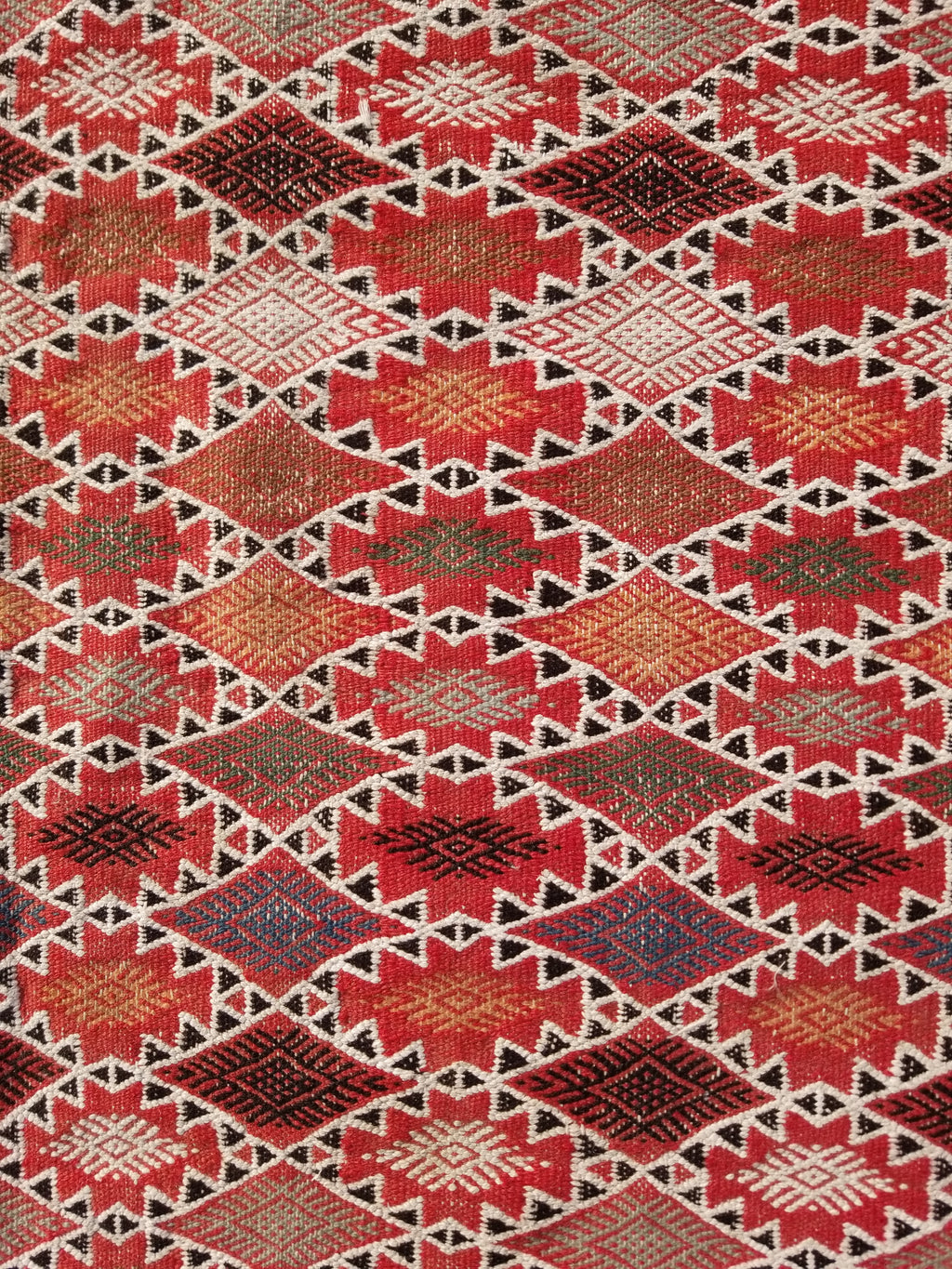 Vintage Traditional Handmade Moroccan Berber-style Wool Kilim Rug 285x183cms