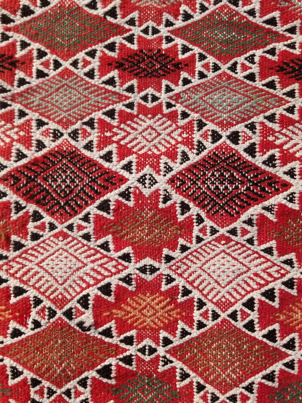 Vintage Traditional Handmade Moroccan Berber-style Wool Kilim Rug 285x183cms