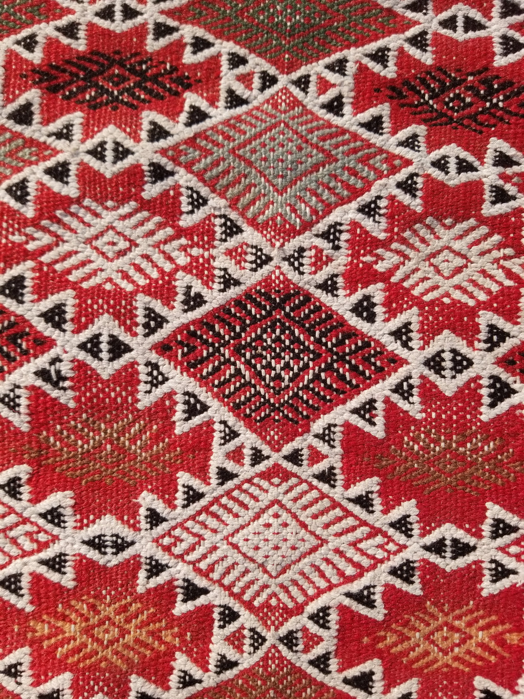 Vintage Traditional Handmade Moroccan Berber-style Wool Kilim Rug 285x183cms
