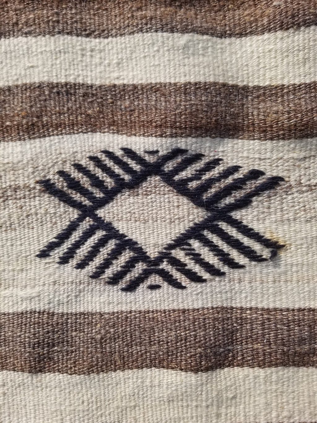 Vintage Traditional Handmade Mexican Zapotec Wool Kilim Rug 187x101cms