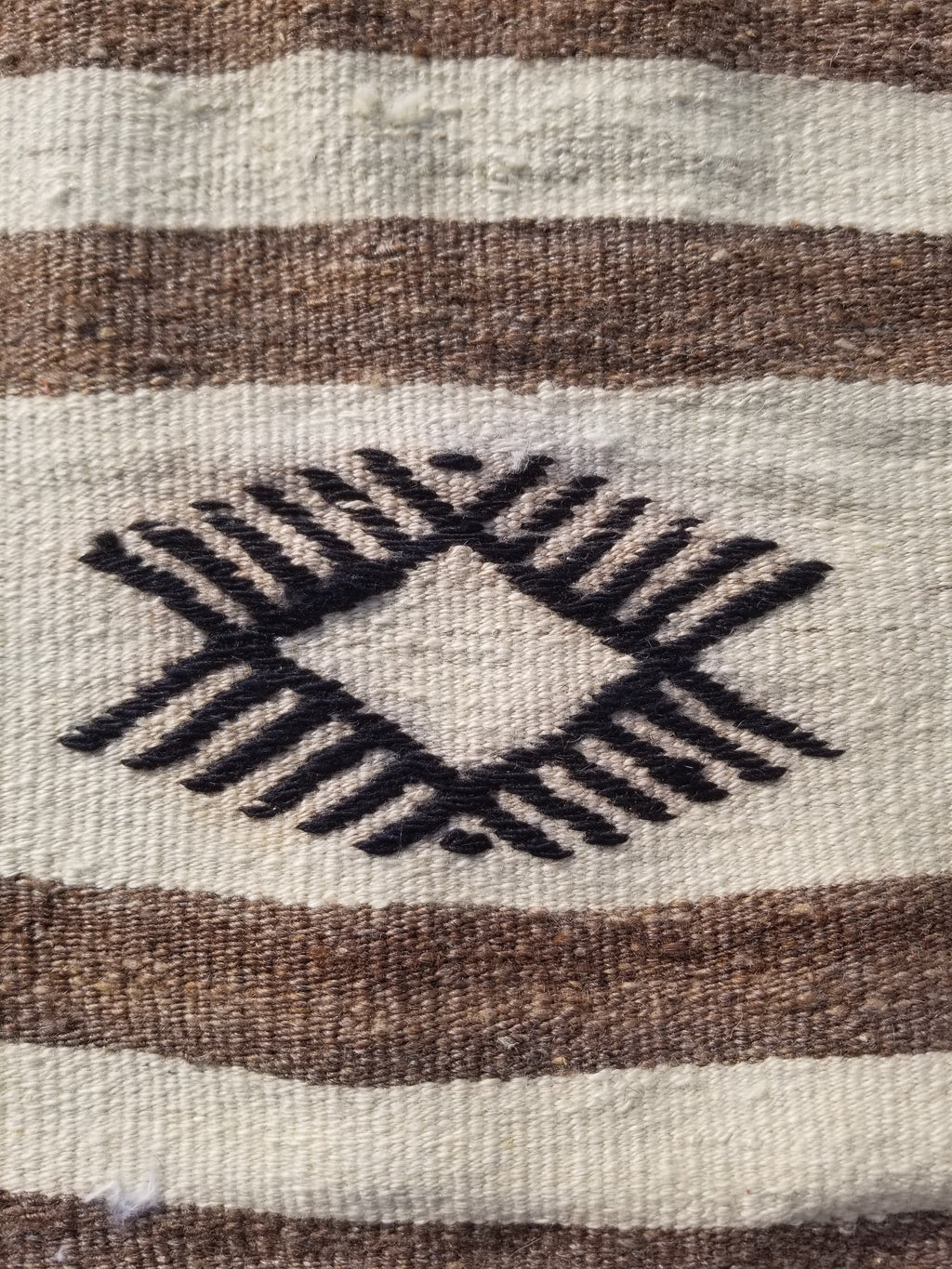 Vintage Traditional Handmade Mexican Zapotec Wool Kilim Rug 187x101cms