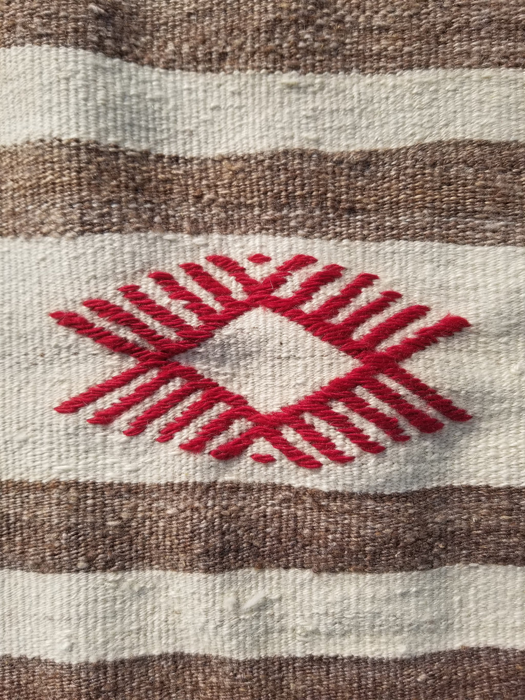 Vintage Traditional Handmade Mexican Zapotec Wool Kilim Rug 187x101cms