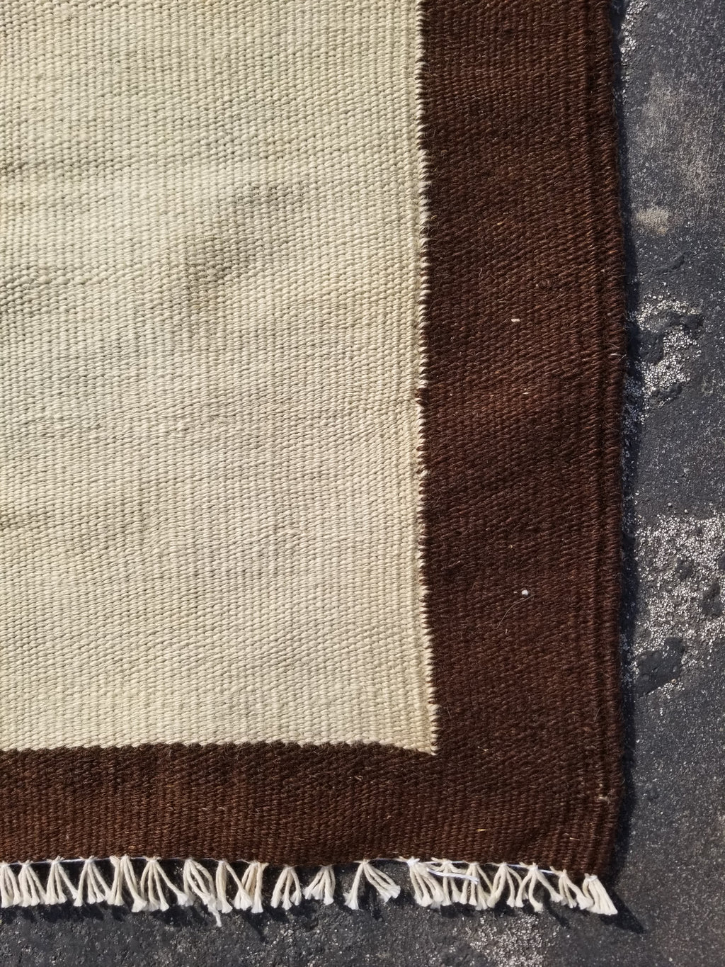 Vintage Traditional Handmade Scandinavian Minimalist Flatweave Wool Kilim Rug