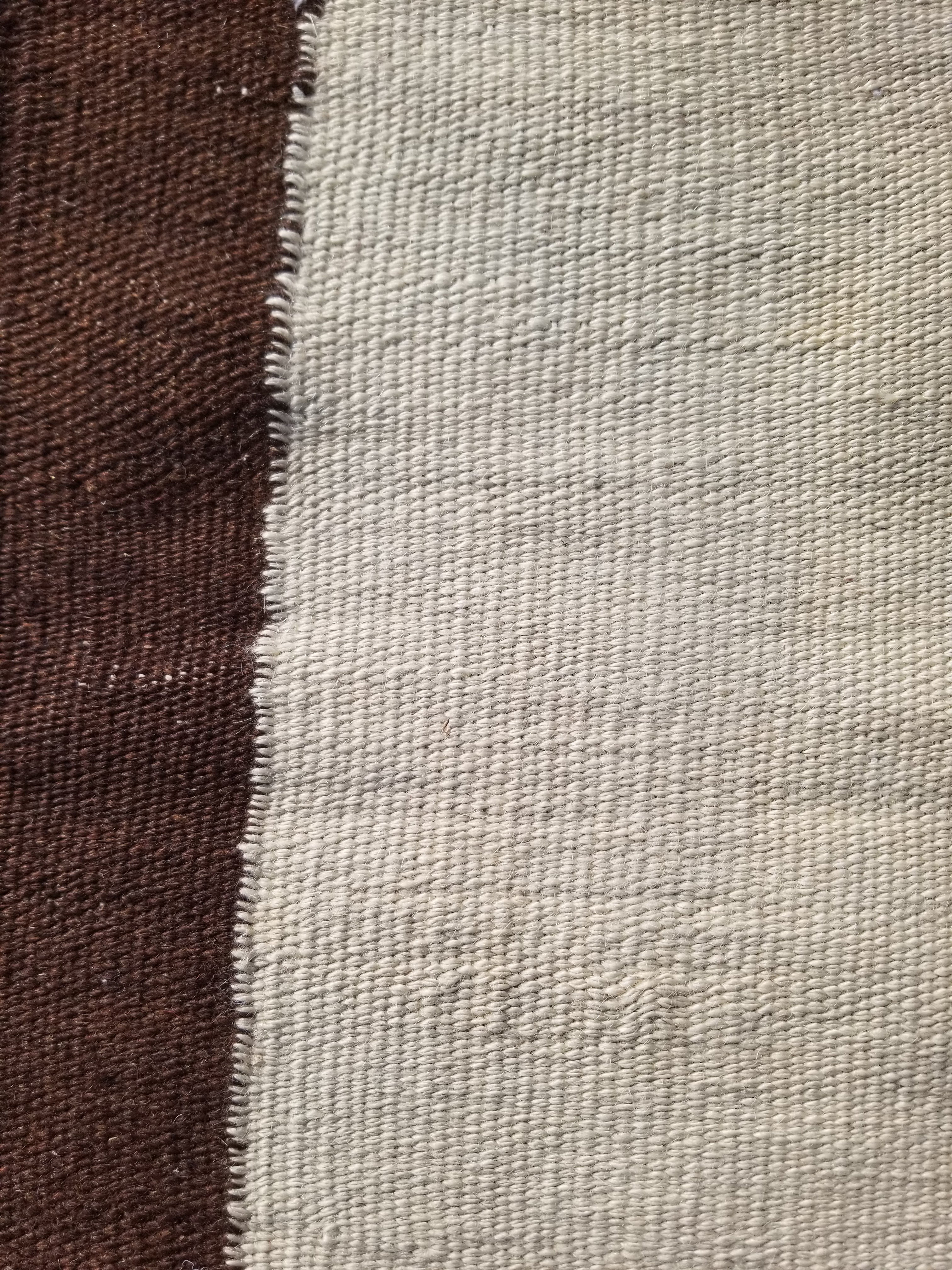 Vintage Traditional Handmade Scandinavian Minimalist Flatweave Wool Kilim Rug