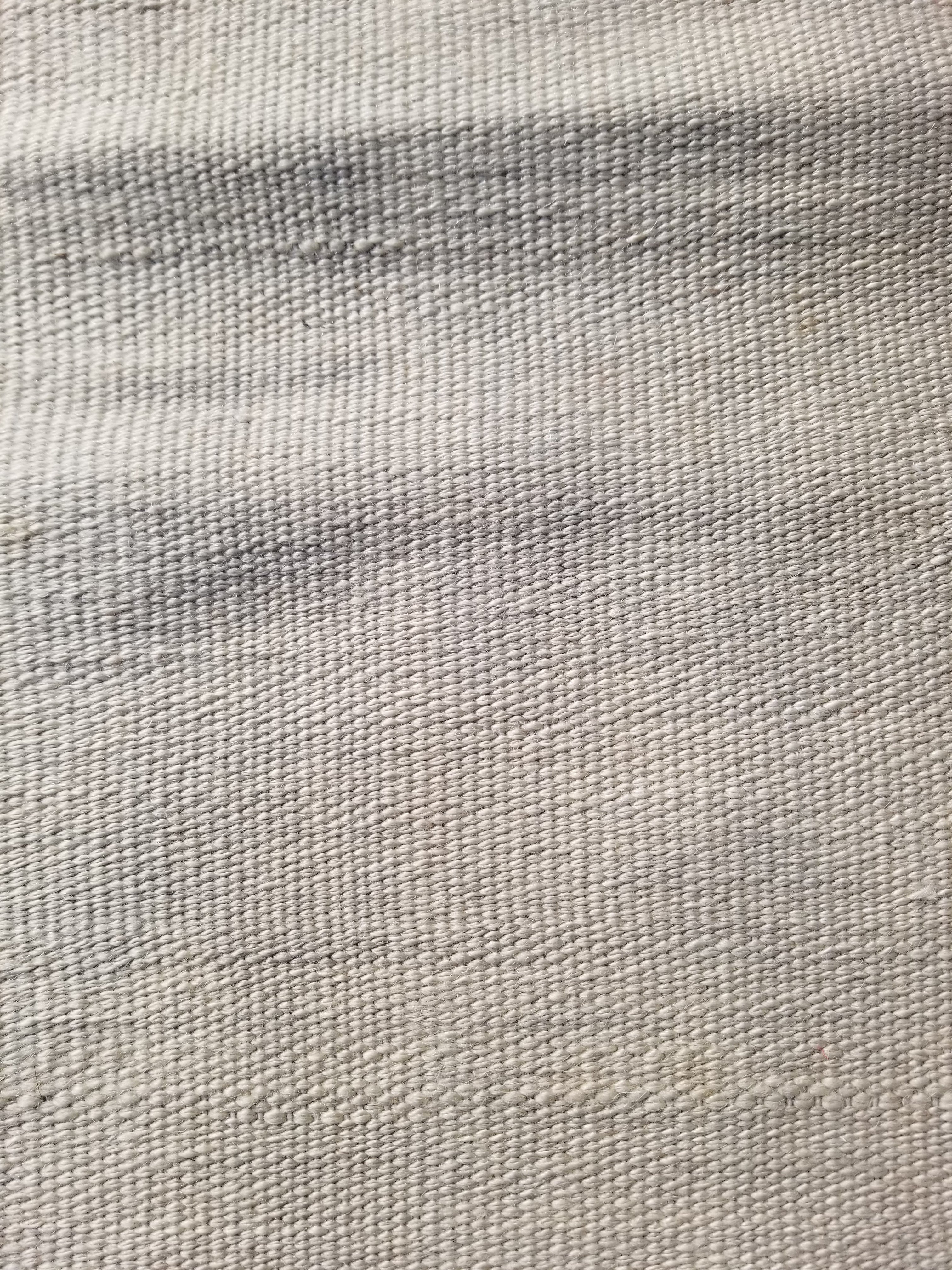 Vintage Traditional Handmade Scandinavian Minimalist Flatweave Wool Kilim Rug