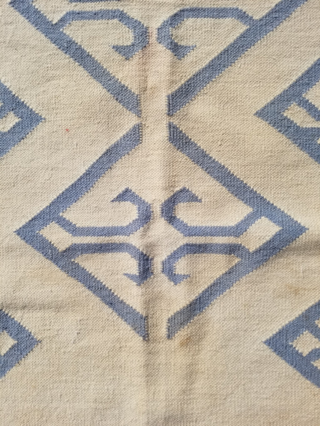 Vintage Traditional Handmade Scandinavian Flatweave Wool Kilim Rug 162x110cms