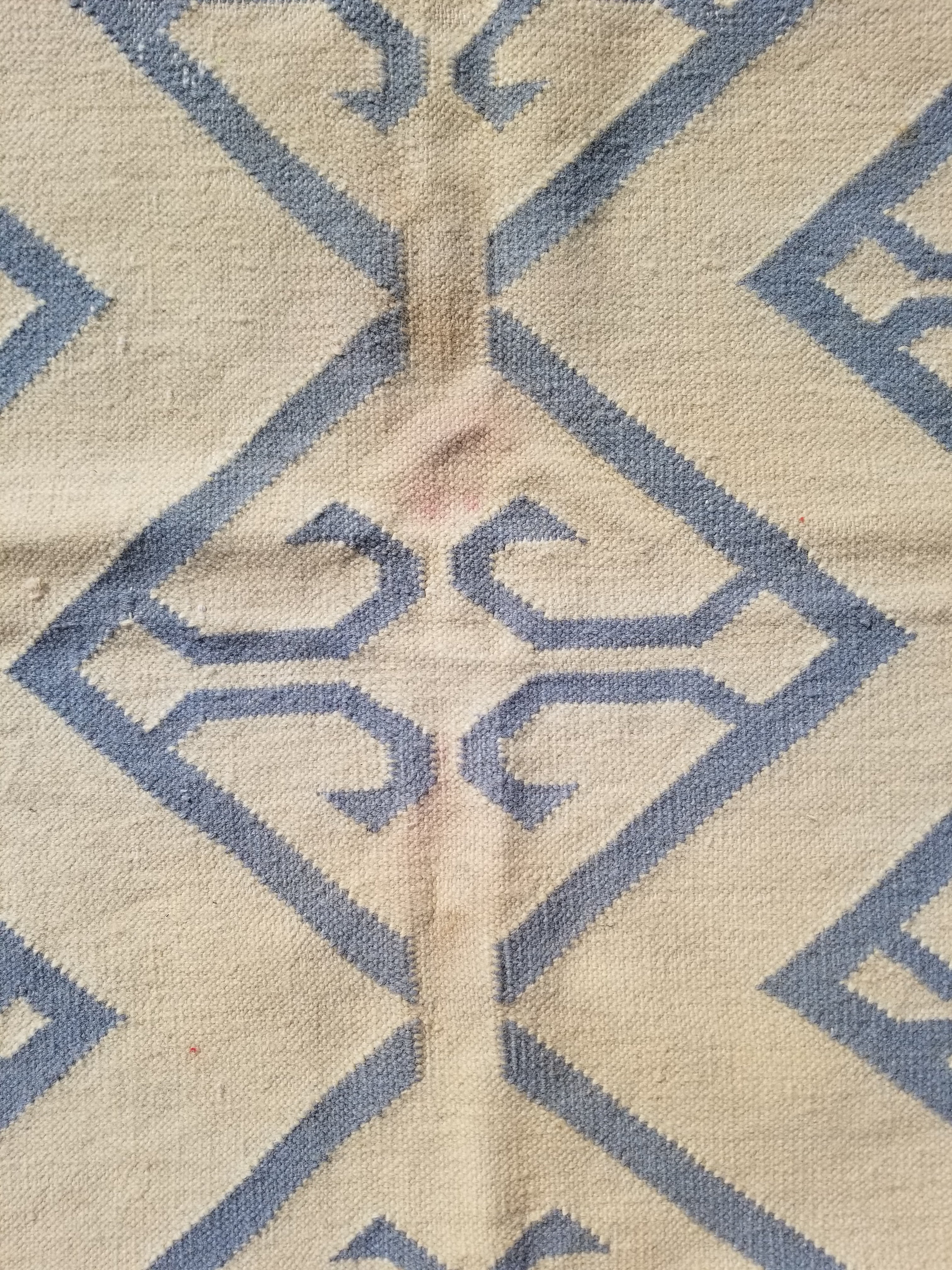 Vintage Traditional Handmade Scandinavian Flatweave Wool Kilim Rug 162x110cms
