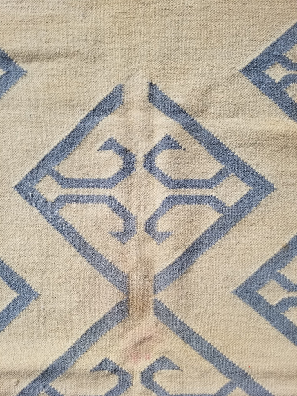 Vintage Traditional Handmade Scandinavian Flatweave Wool Kilim Rug 162x110cms