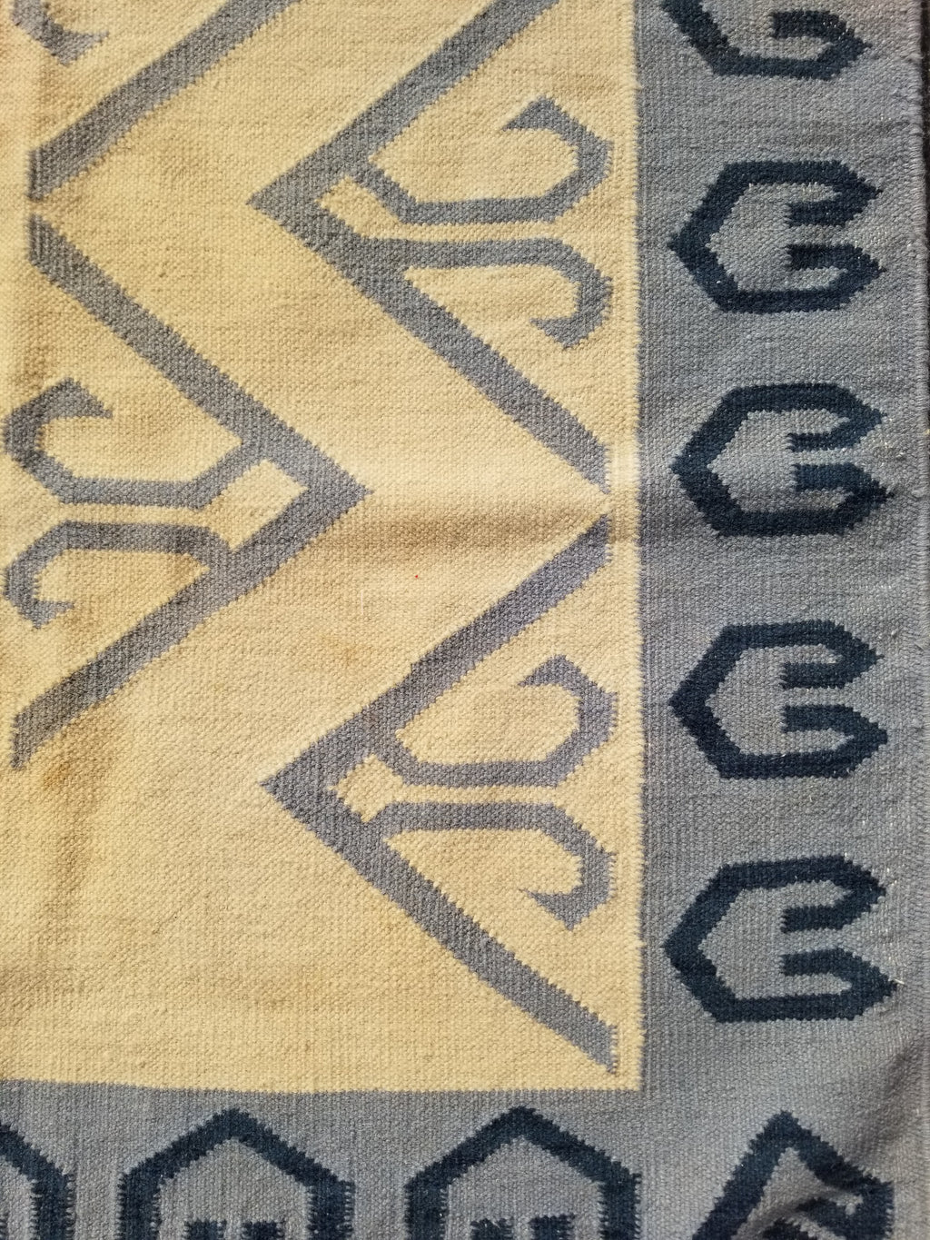 Vintage Traditional Handmade Scandinavian Flatweave Wool Kilim Rug 162x110cms