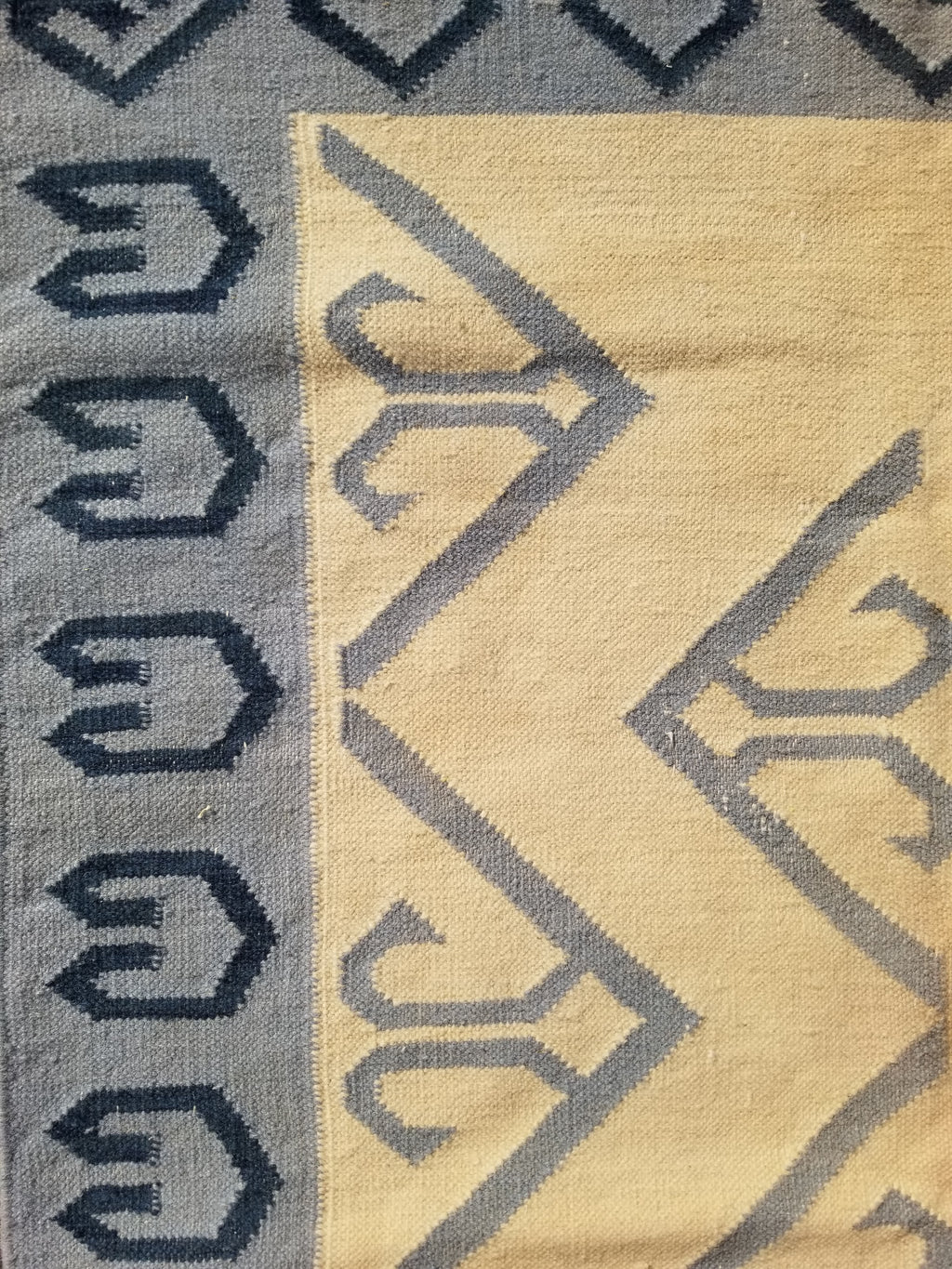 Vintage Traditional Handmade Scandinavian Flatweave Wool Kilim Rug 162x110cms