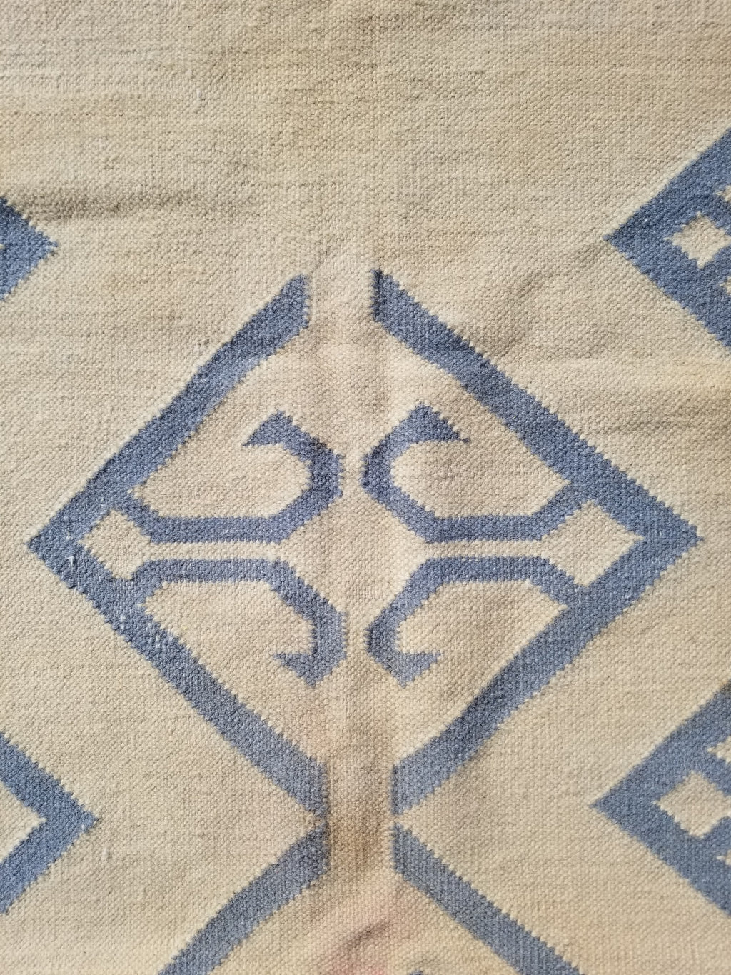 Vintage Traditional Handmade Scandinavian Flatweave Wool Kilim Rug 162x110cms