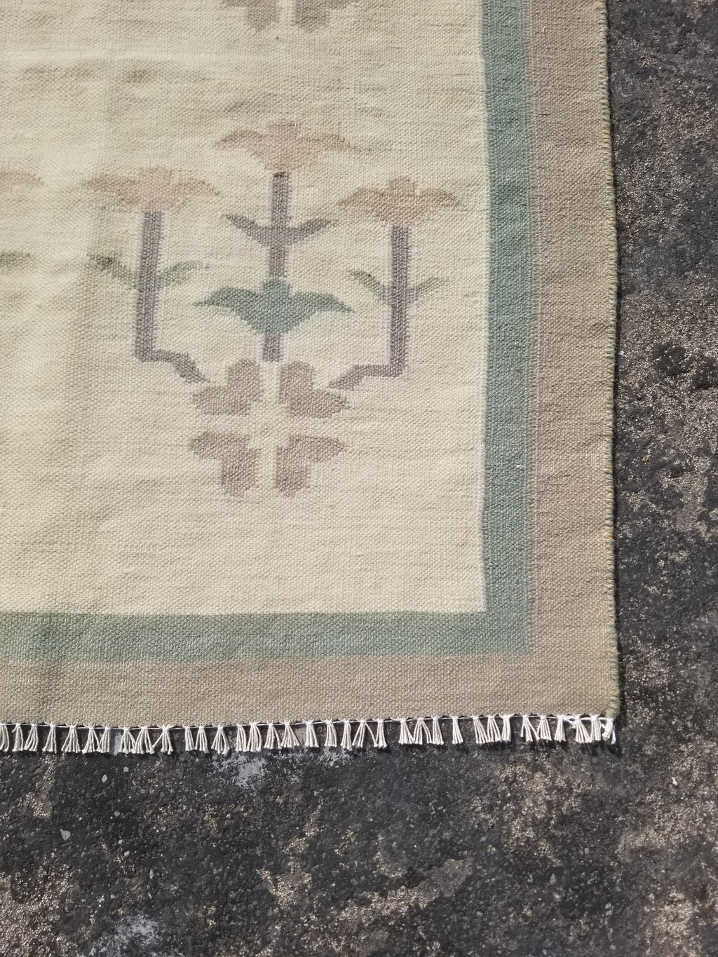 Vintage Traditional Handmade Swedish Flatweave Wool Kilim Rug 148x94cms
