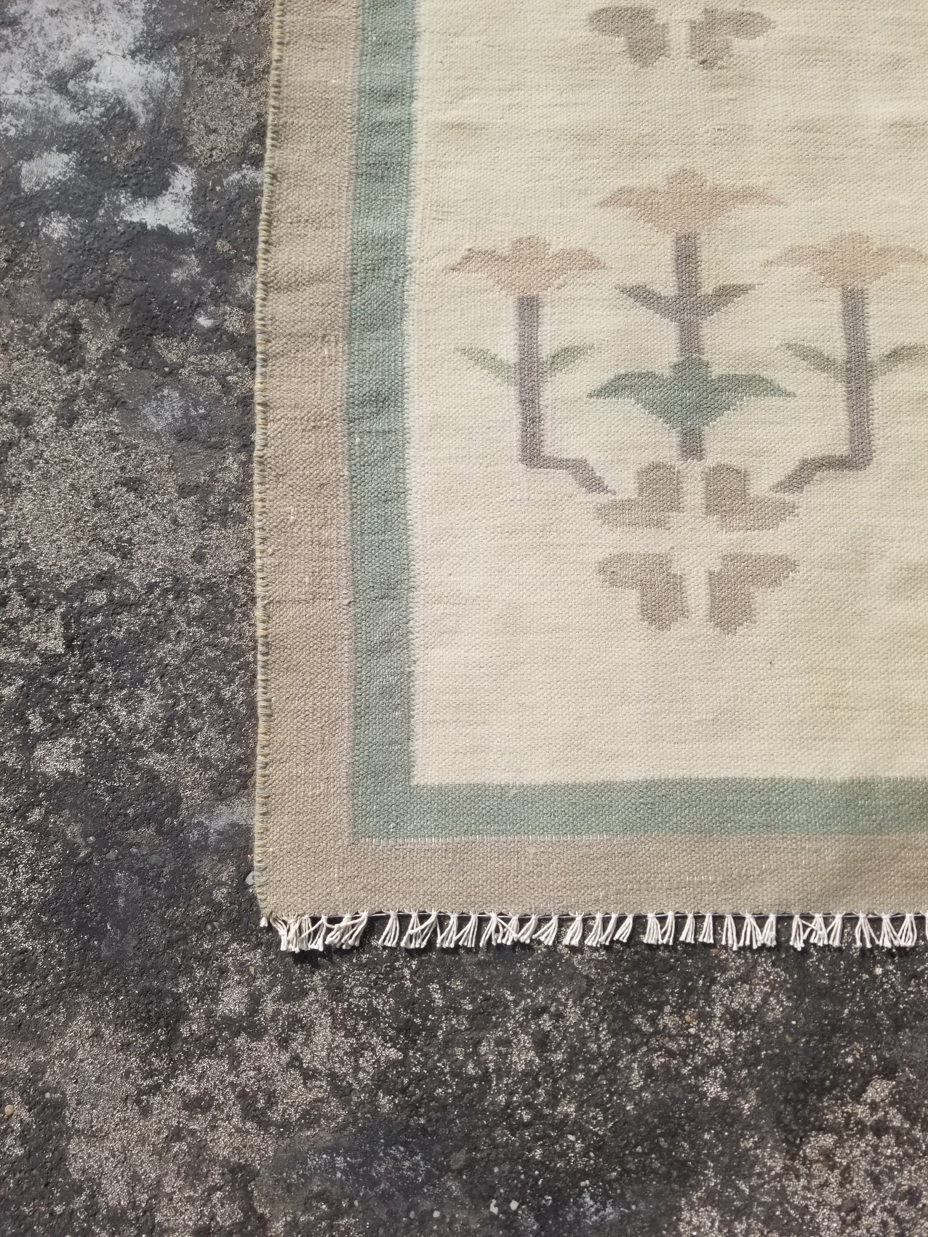Vintage Traditional Handmade Swedish Flatweave Wool Kilim Rug 148x94cms