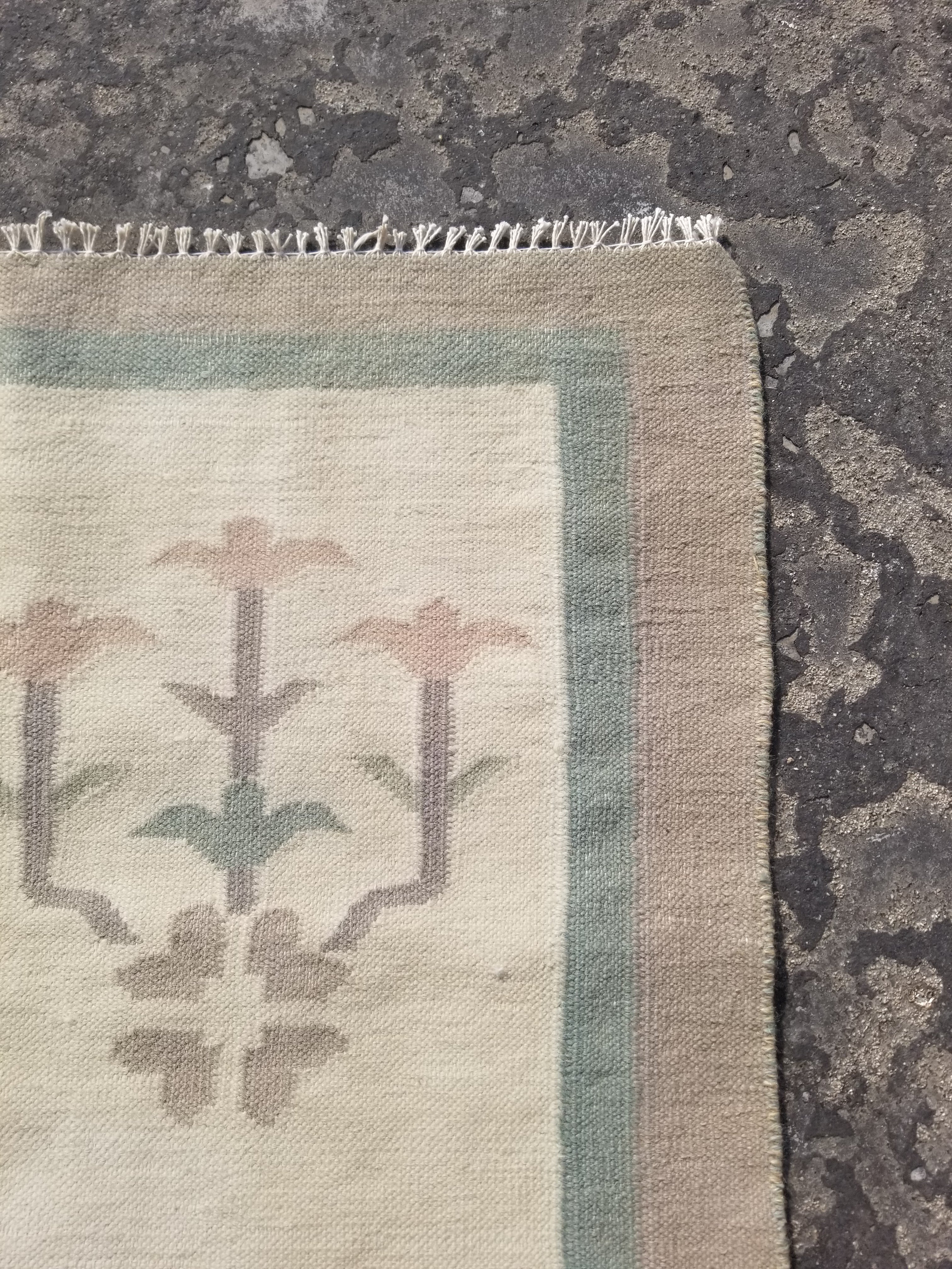Vintage Traditional Handmade Swedish Flatweave Wool Kilim Rug 148x94cms
